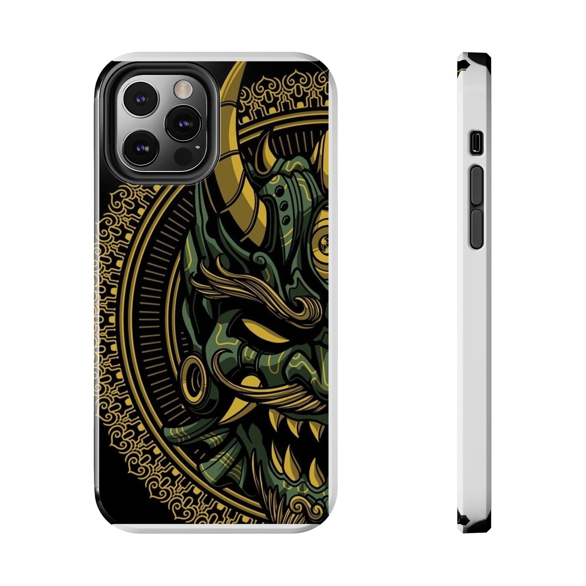 Kabuki Mask Theme Phone Cases for Iphones & Samsung Durable