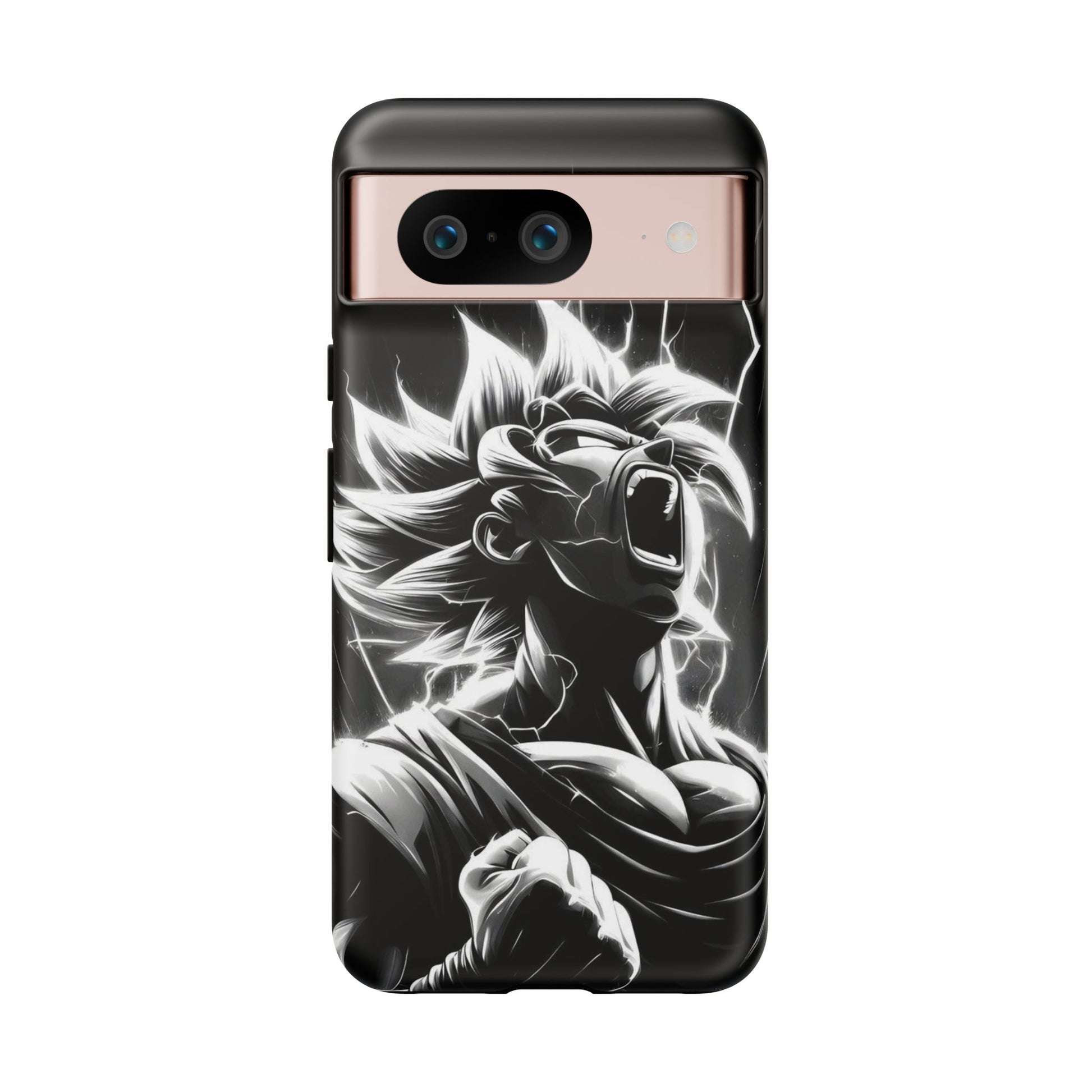 Anime Saiyan Rage Dragon ball Z Tough Cases for iPhones, Samsung, and Pixel