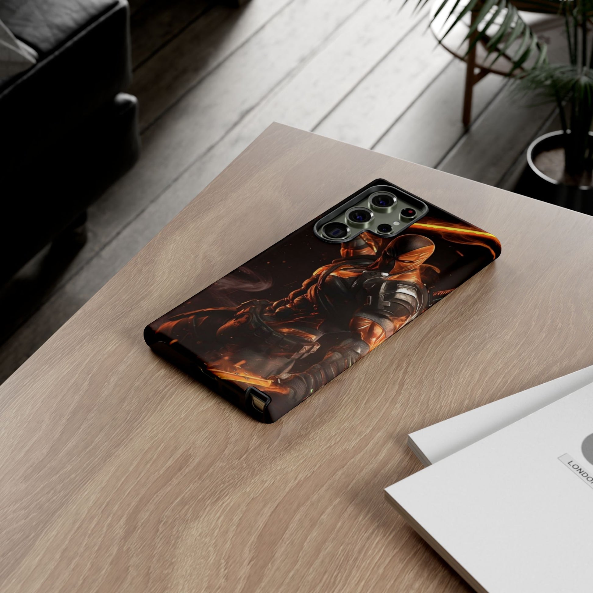 DC Comics Death Stroke Tough Cases for iPhones, Samsung, and Pixel