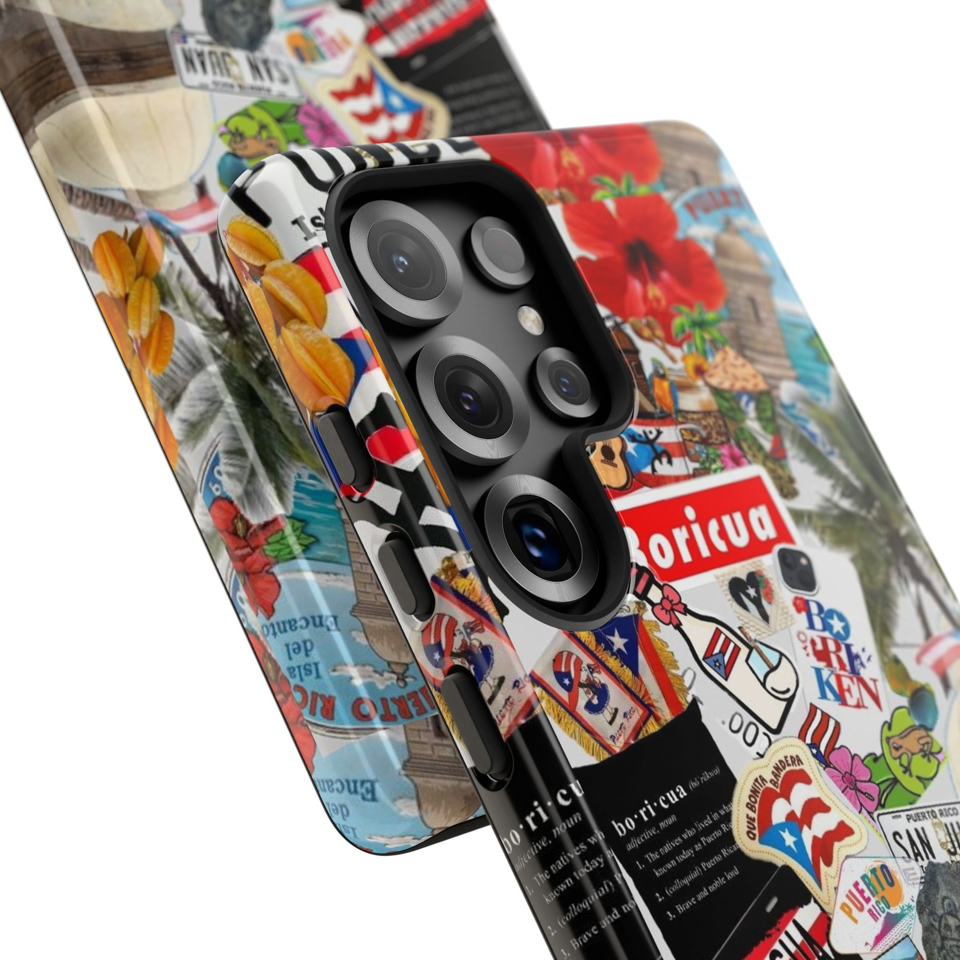 Puerto Rico Boricua Art Tough Cases for iPhones, Samsung, and Pixel