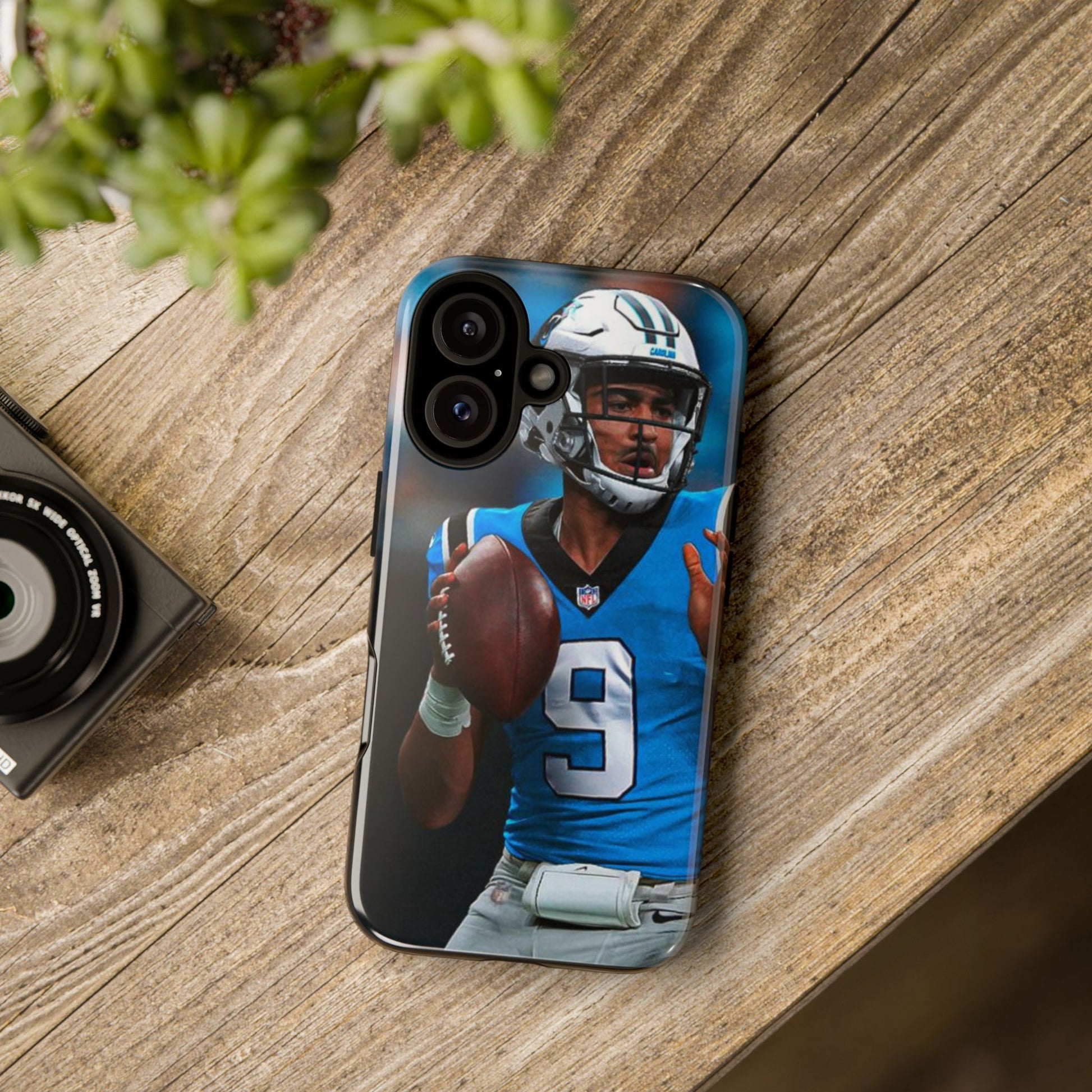 Carolina Panthers Bryce Young Football Tough Cases for iPhones, Samsung, and Pixel