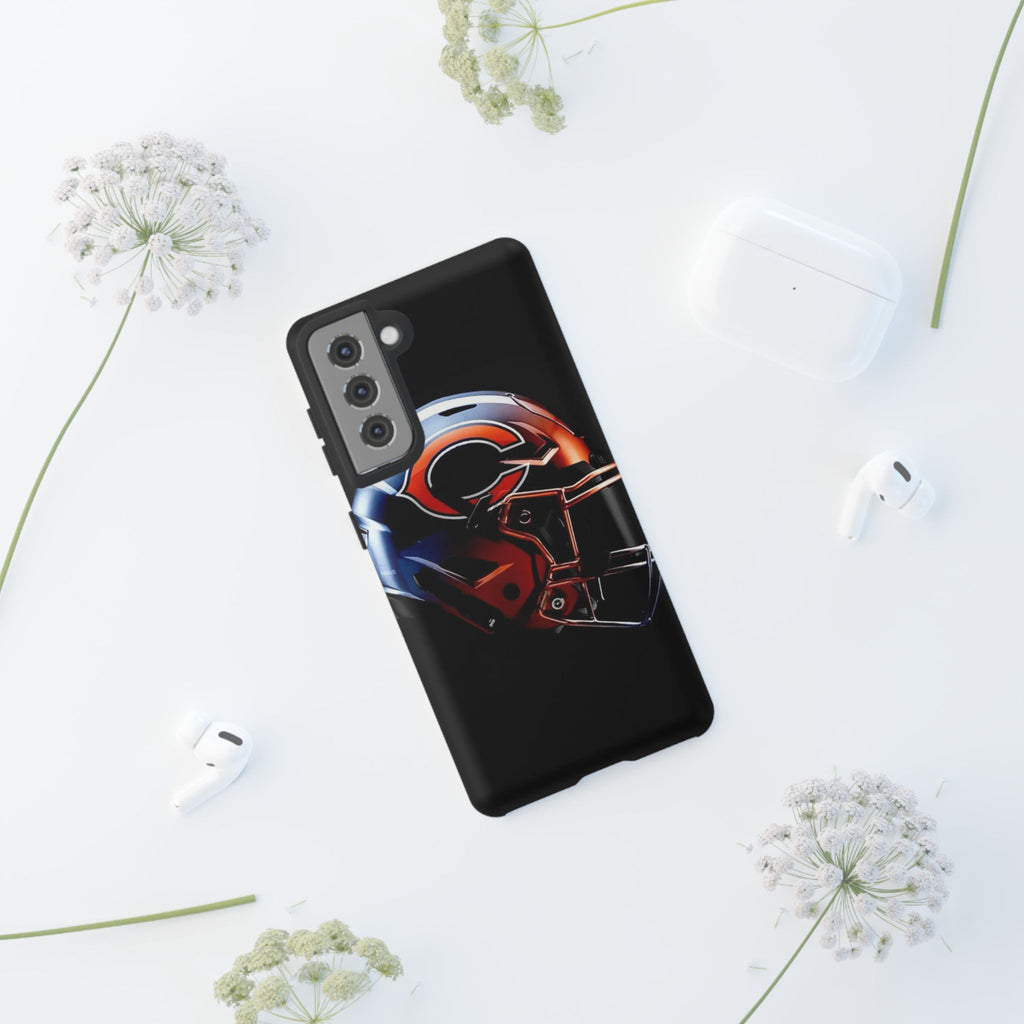 Football Helmet Chicago Bears Phone Case, Tough Cases for iPhones, Samsung, and Pixel