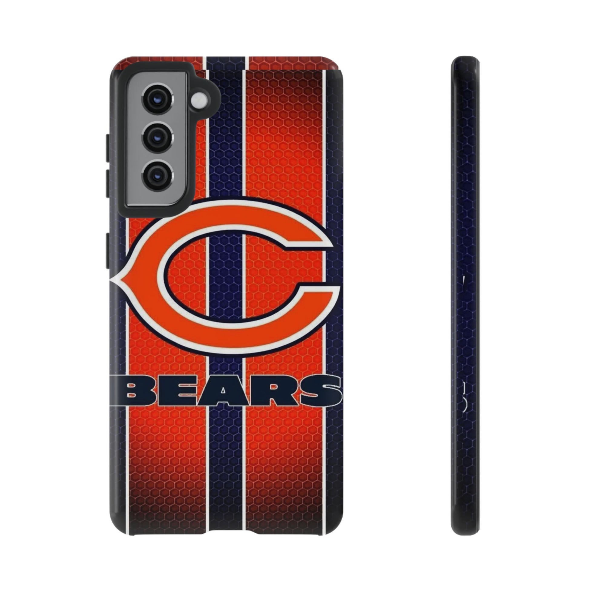 Chicago Bears Stripes Football Phone Case, Tough Cases for iPhones, Samsung, and Pixel