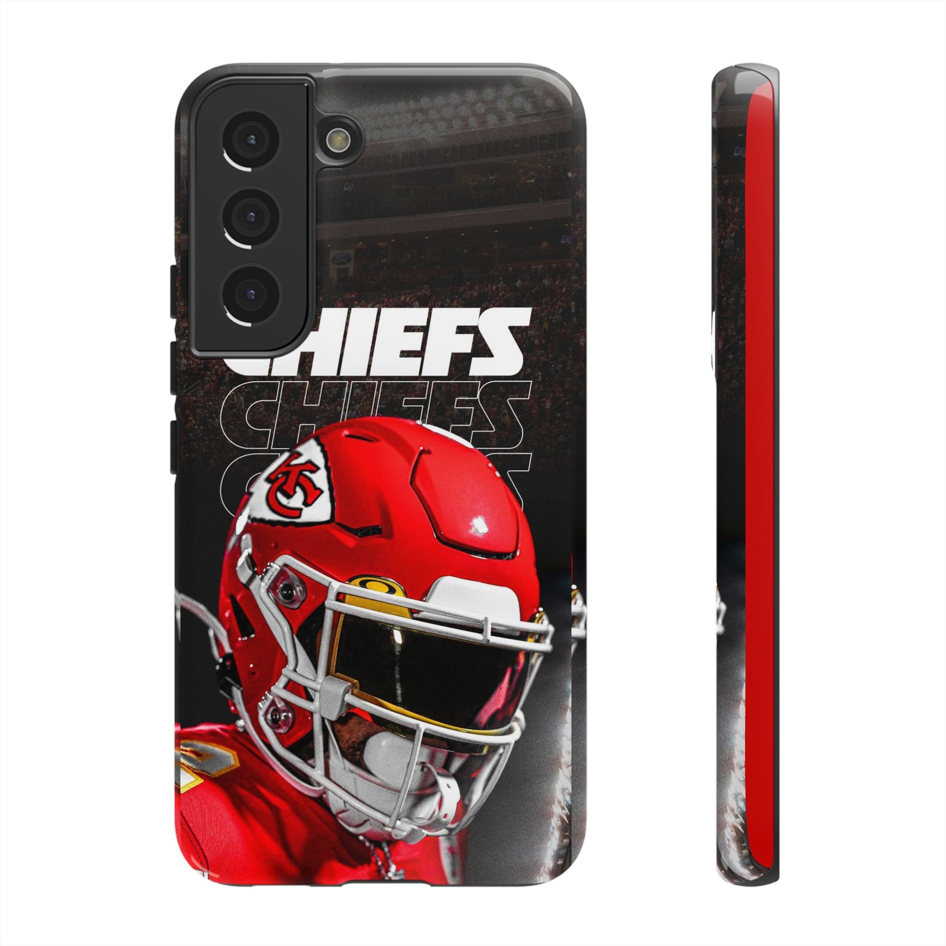 Kansas City Chiefs Football Helmet Logo Tough Cases for iPhones, Samsung, and Pixel