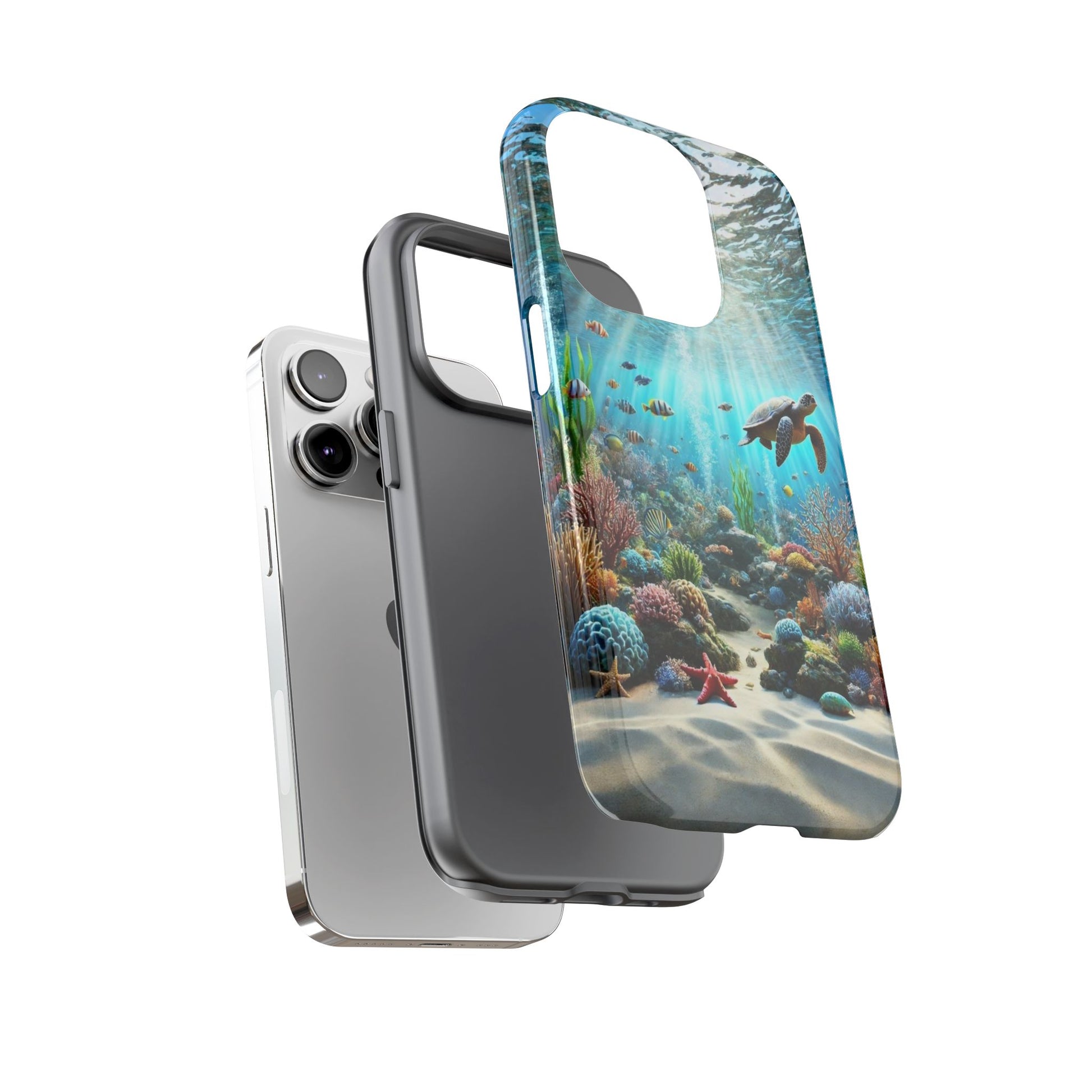 Under Sea Landscape Tough Cases for iPhones, Samsung, and Pixel