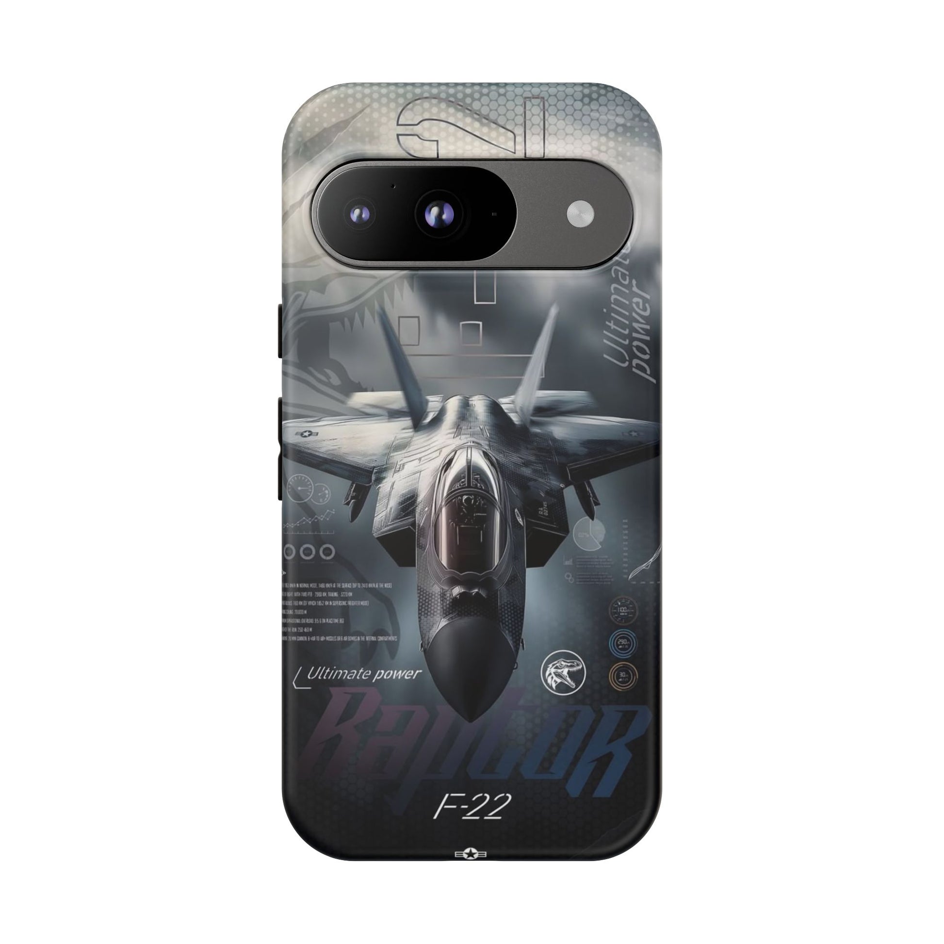 F-22 Raptor Fighter Jet Tough Cases for iPhones, Samsung, and Pixel