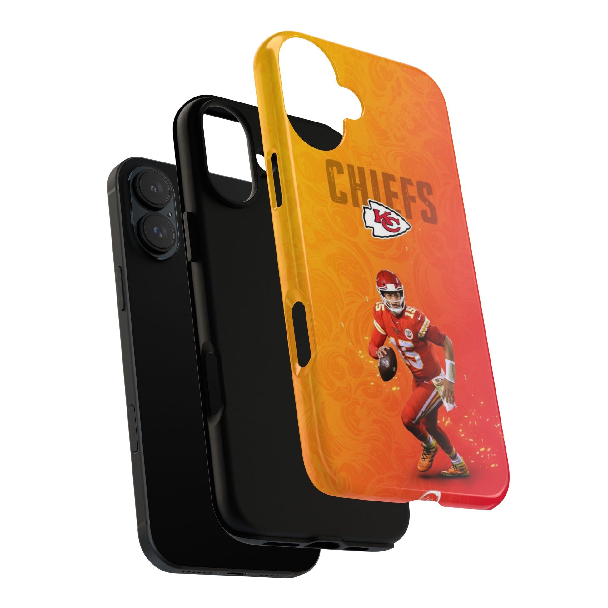 Kansas City Chiefs Patrick Mahomes Football Tough Cases for iPhones, Samsung, and Pixel