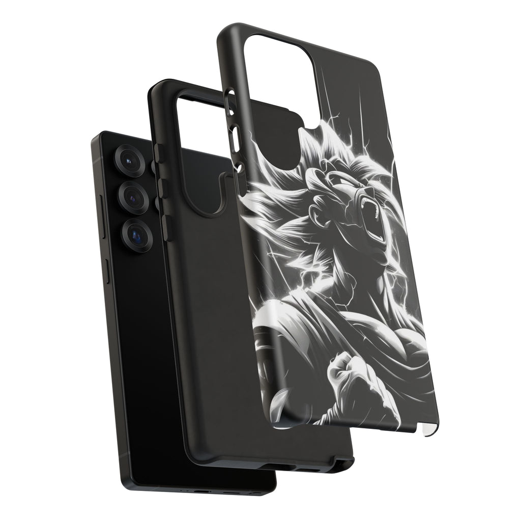 Anime Saiyan Rage Dragon ball Z Tough Cases for iPhones, Samsung, and Pixel