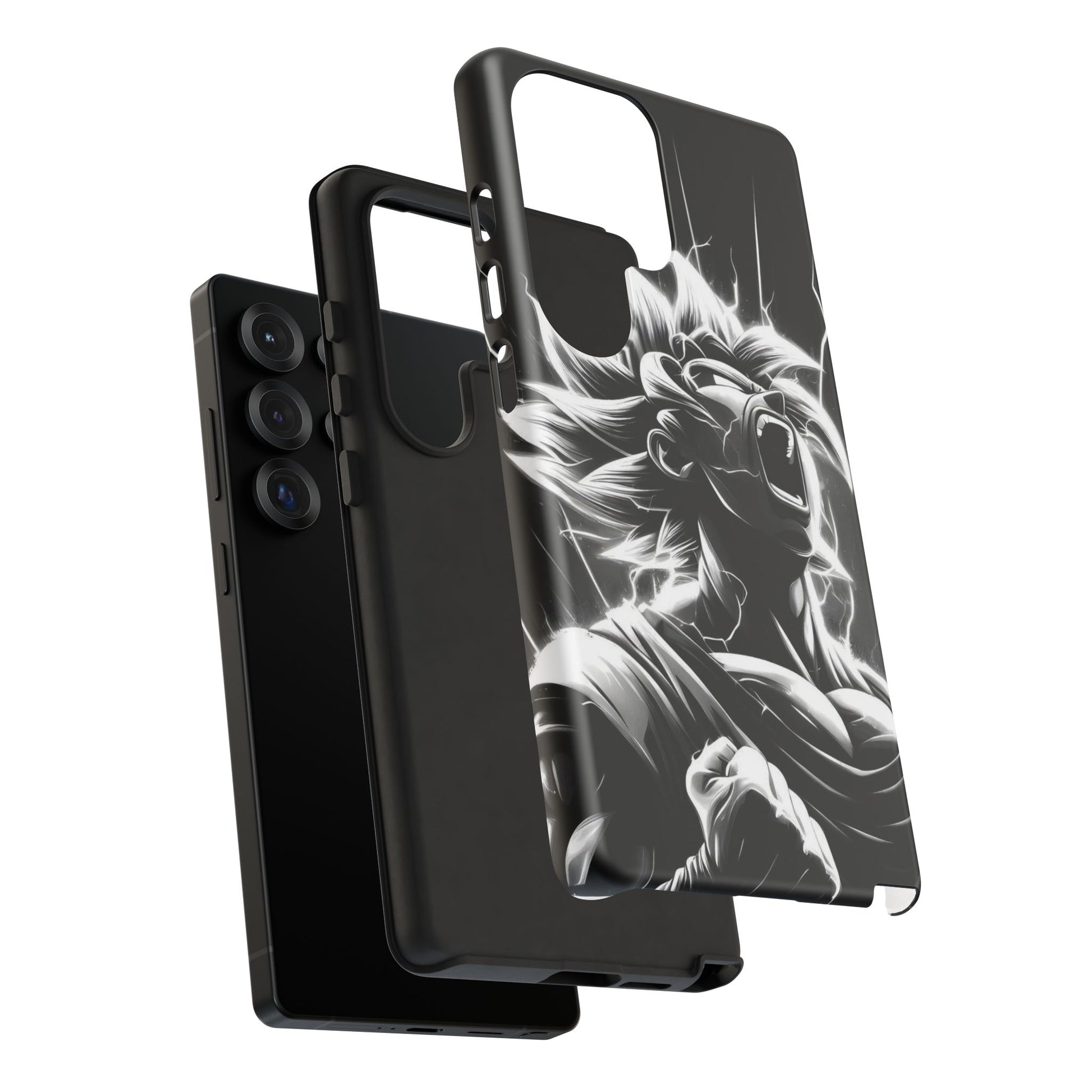 Anime Saiyan Rage Dragon ball Z Tough Cases for iPhones, Samsung, and Pixel