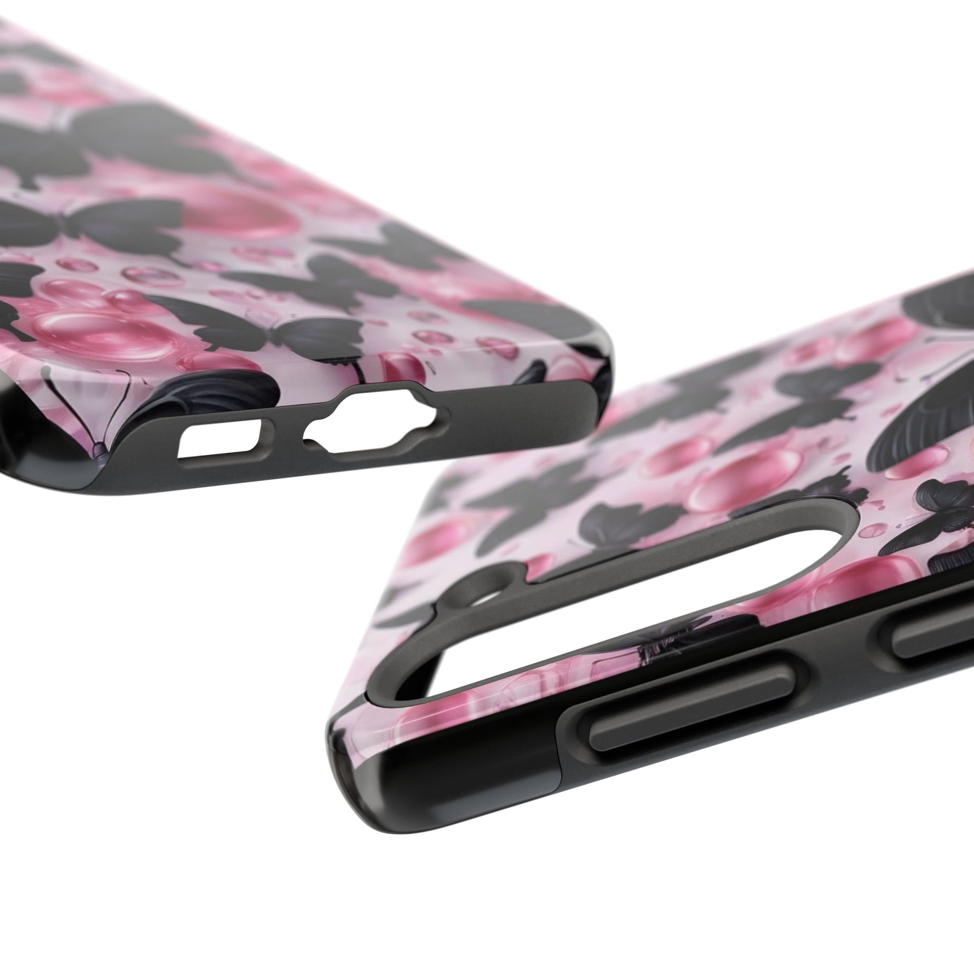 Pearls and Butterflies Theme Phone Cases for iPhones & Samsung Phones
