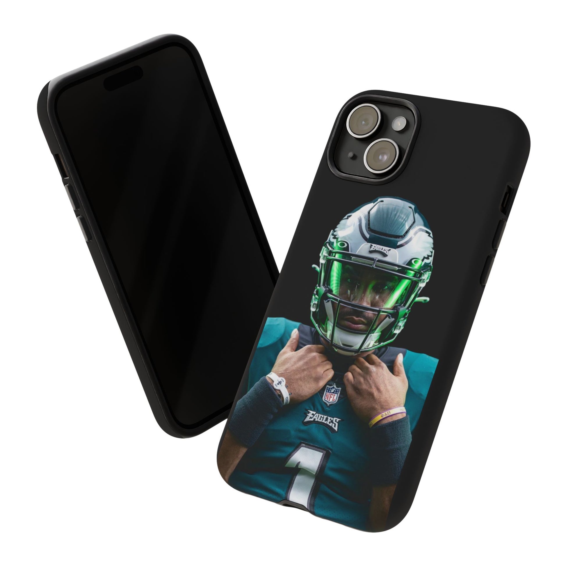Eagles Football Jalen Hurts Tough Cases for iPhones, Samsung, and Pixel
