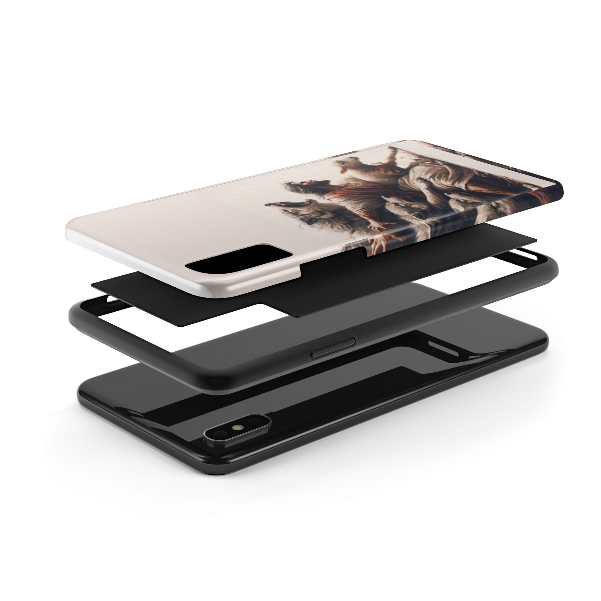 Jesus x Wolves Christian Themed Tough Phone Cases for Iphones & Samsung Phones