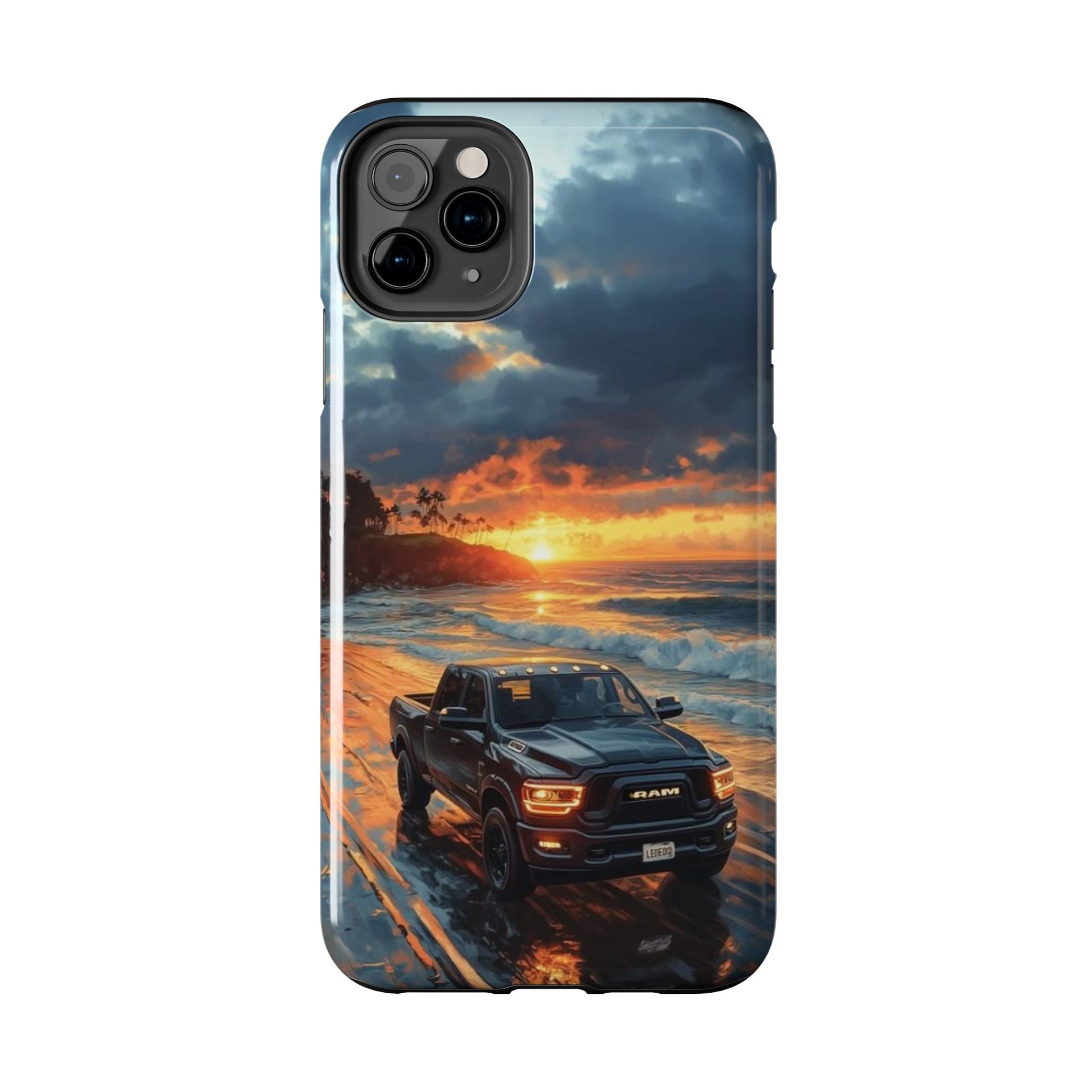 Dodge Ram Beach Phone Cases for Iphones & Samsung Phones Durable