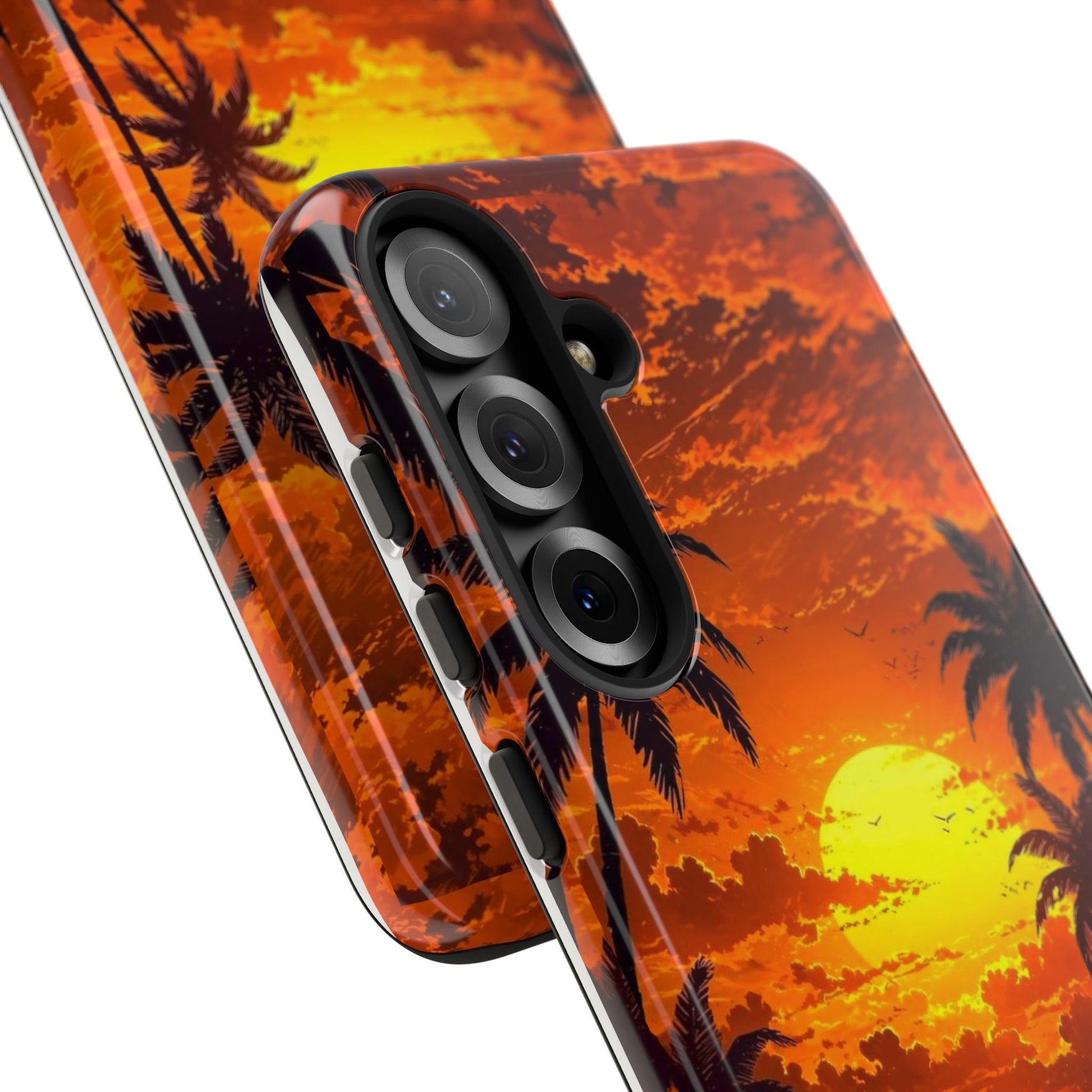 Beautiful Beach Sunset Tough Cases for iPhones, Samsung, and Pixel