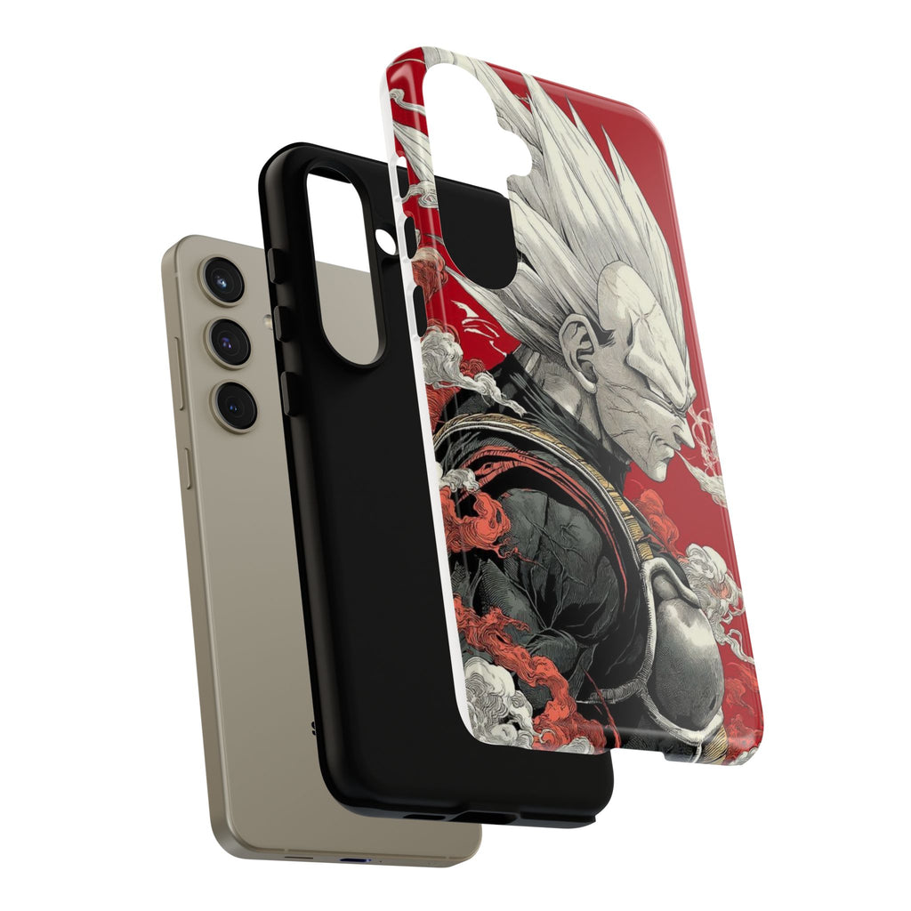 Dragon Ball Z Vegeta Anime Tough Cases for iPhones, Samsung, and Pixel