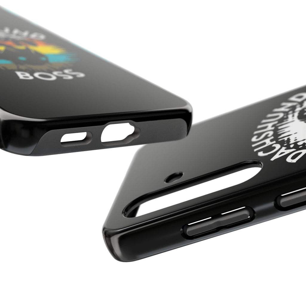 Dachshund Boss Theme Phone Cases for iPhones & Samsung Phones