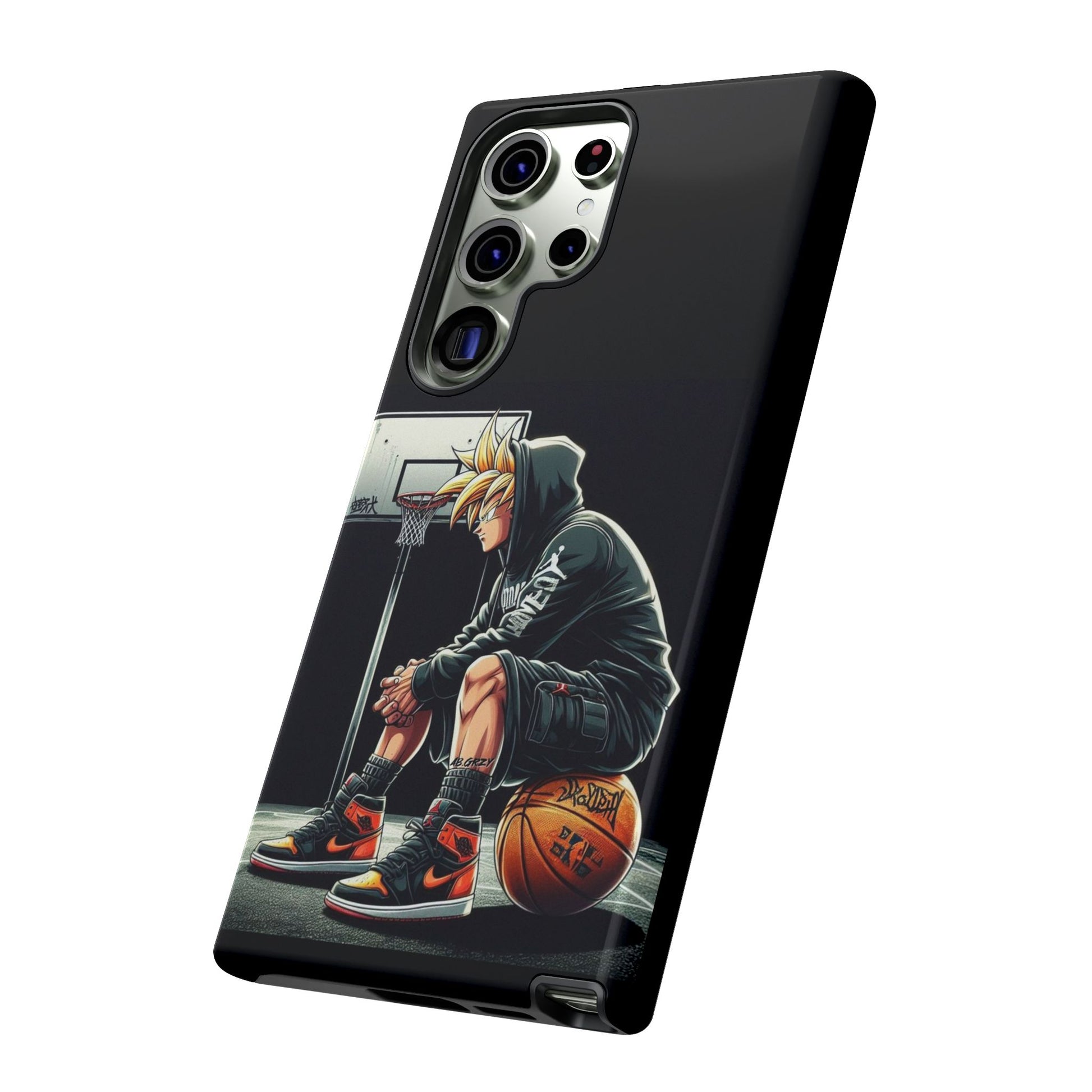 Son Goku Basketball Tough Cases for iPhones, Samsung, and Pixel