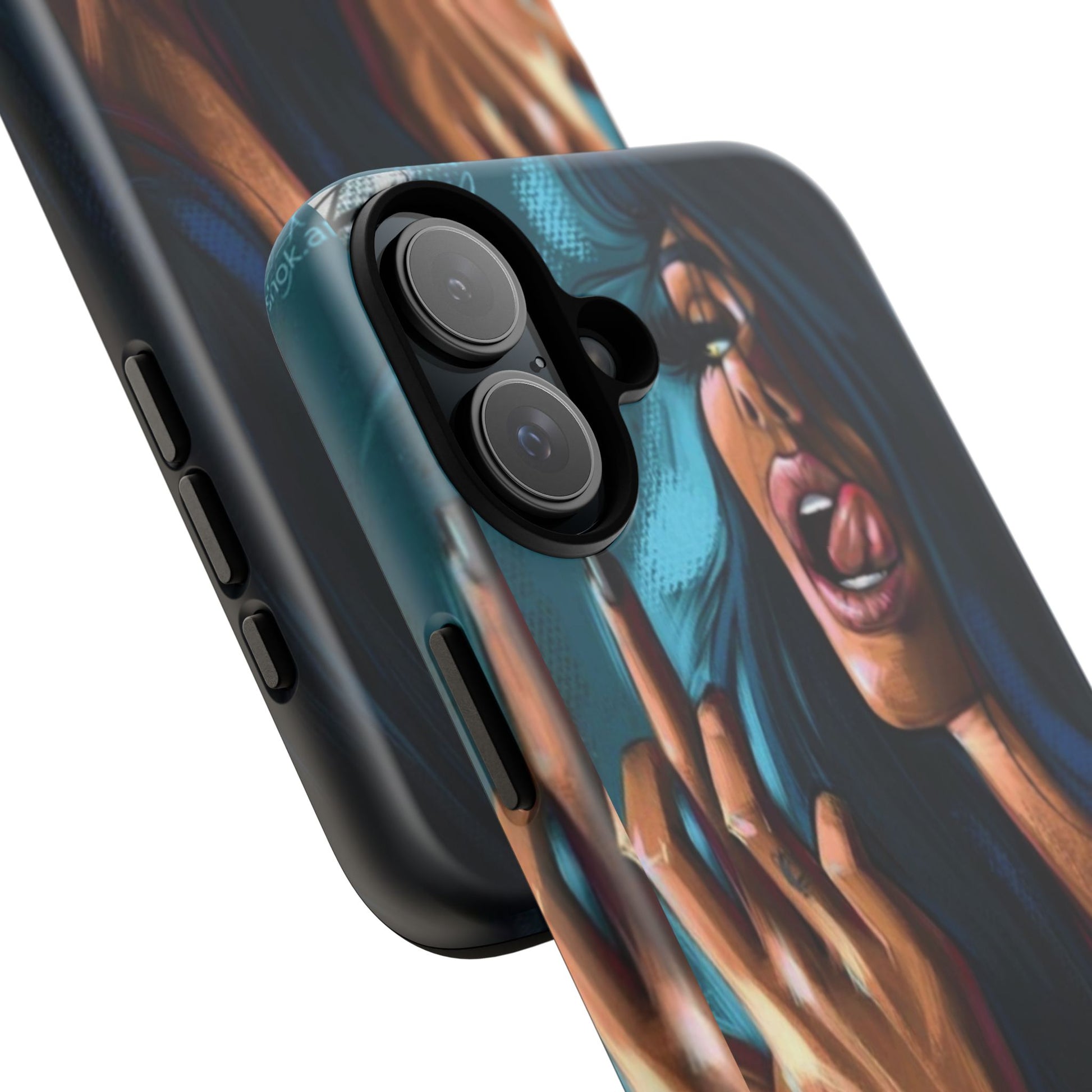 Tough Girl Theme Urban Design Cases for iPhones, Samsung, and Pixel