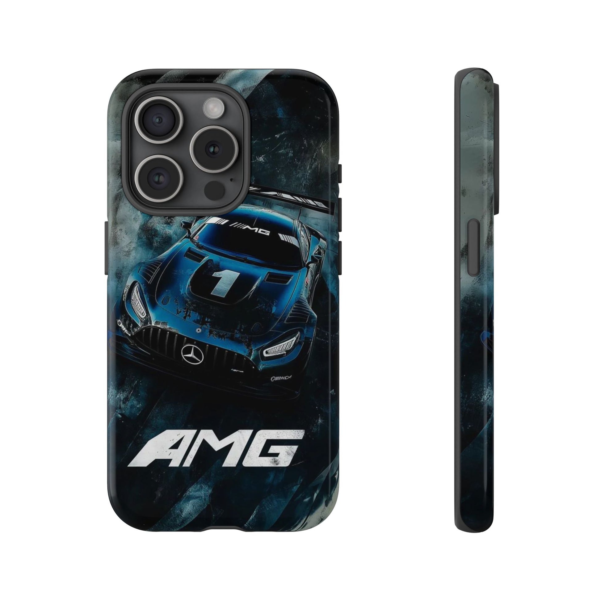 Mercedes AMG Racing Car Tough Cases for iPhones, Samsung, and Pixel
