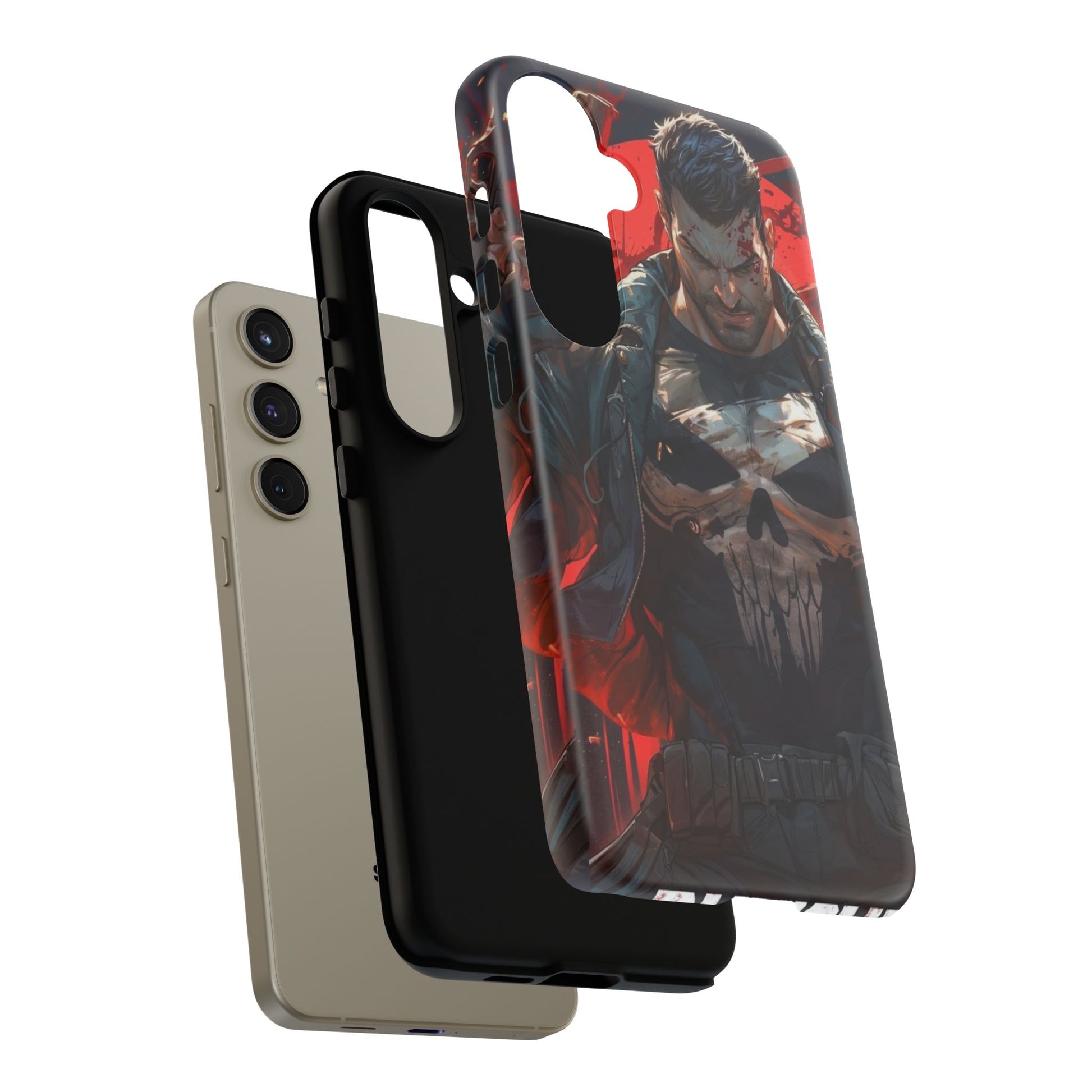 Punisher Tough Cases for iPhones, Samsung, and Pixel