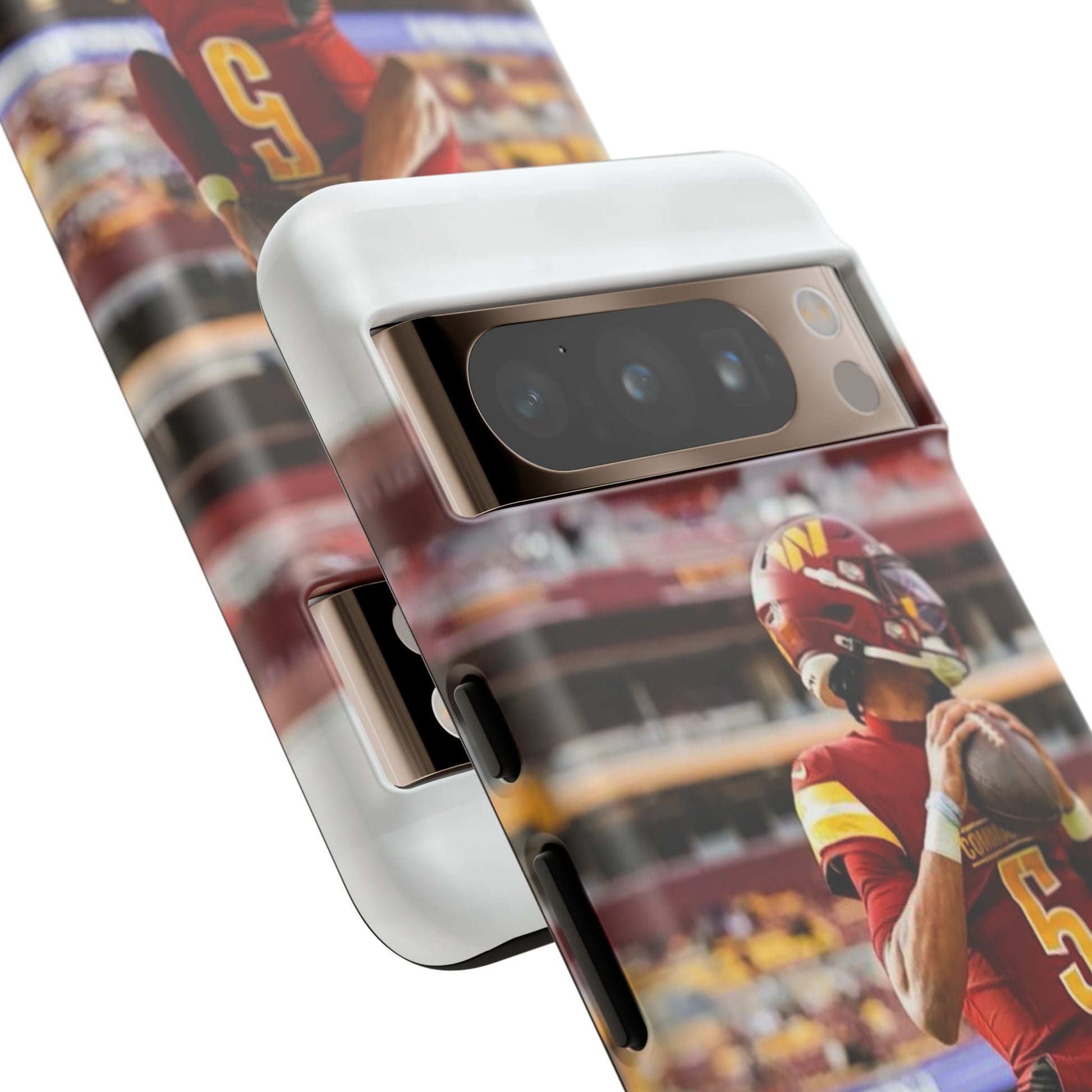 Jayden Daniels Washington Football Tough Cases for iPhones, Samsung, and Pixel