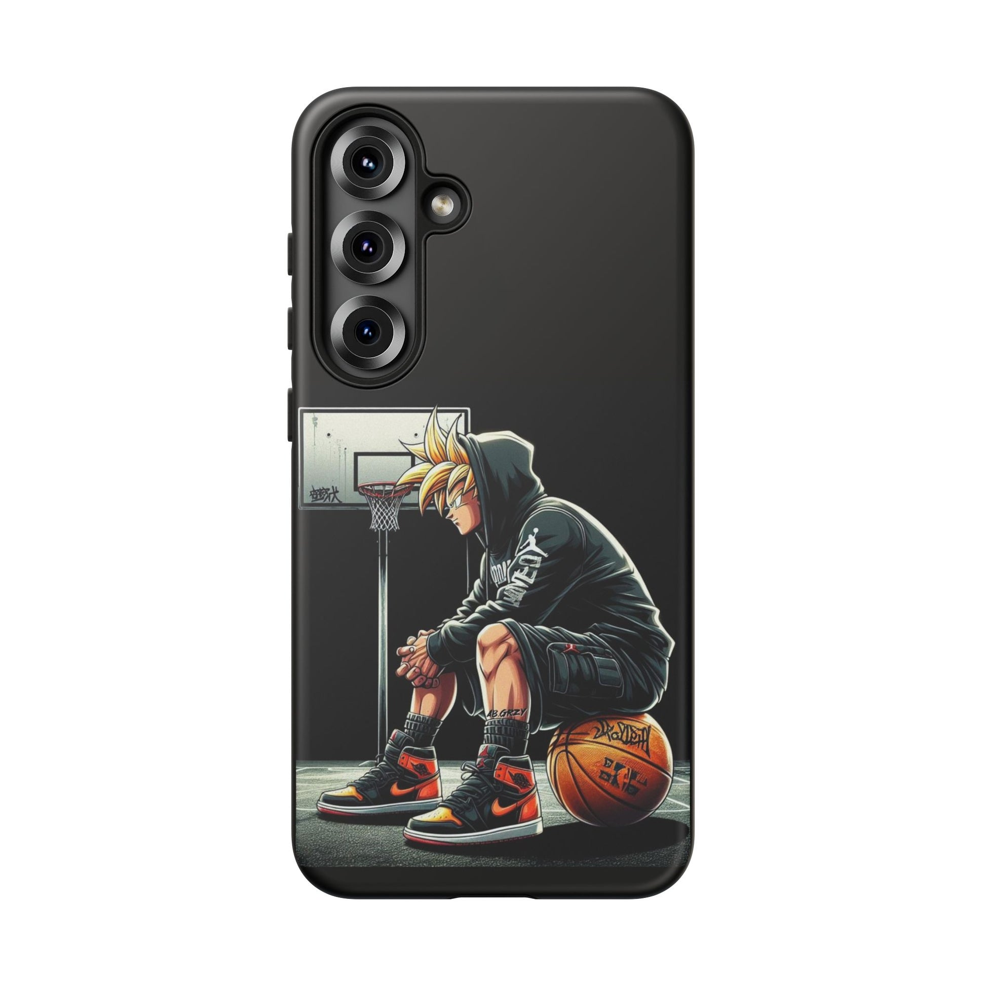 Son Goku Basketball Tough Cases for iPhones, Samsung, and Pixel