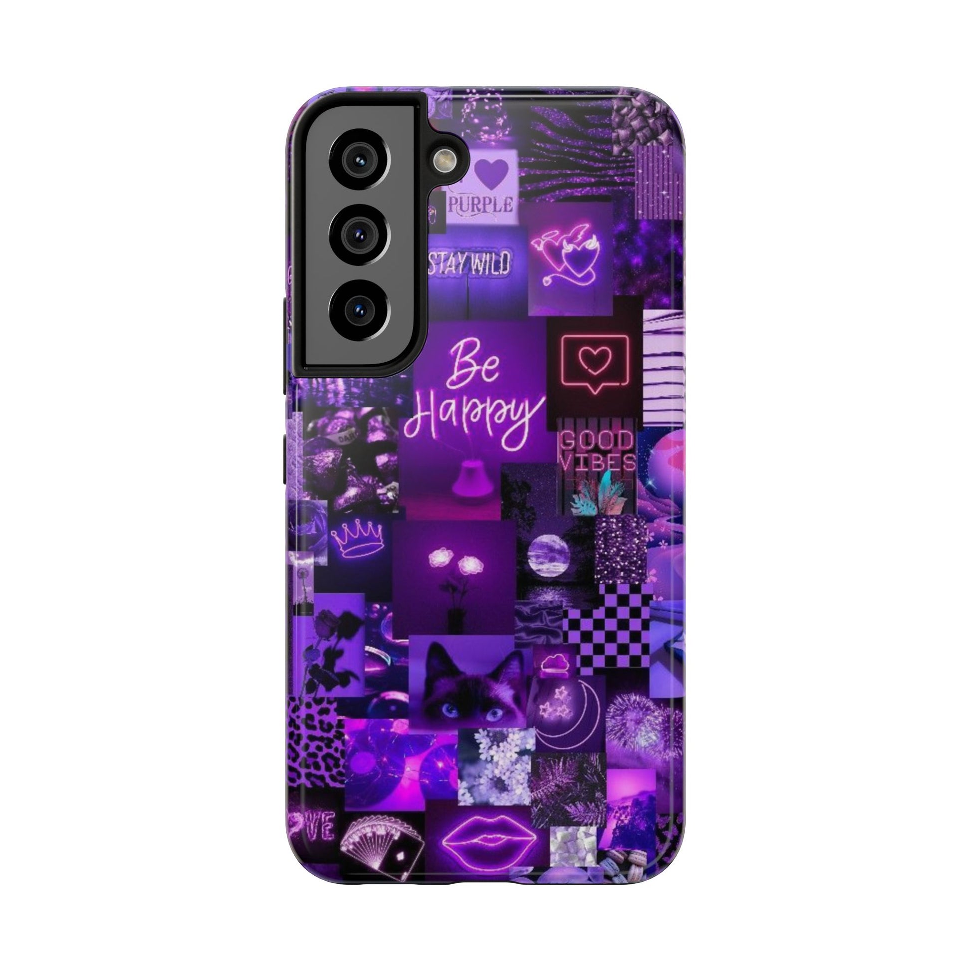Be Happy Themed Tough Phone Cases for Iphones & Samsung Phones