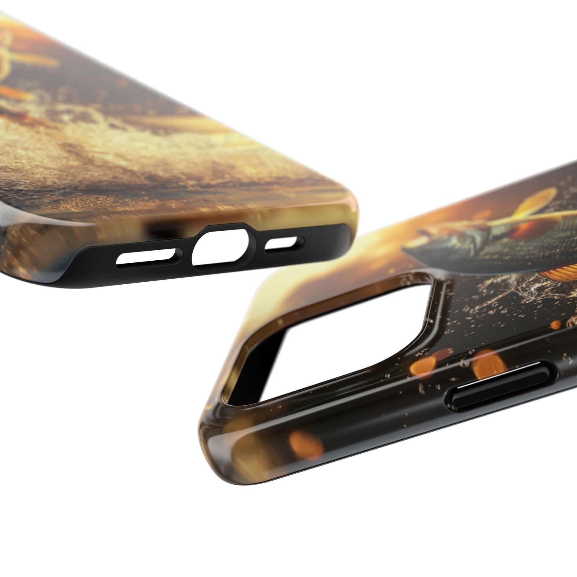 Jumping Bass Fish Theme Phone Cases for iPhones & Samsung Phones