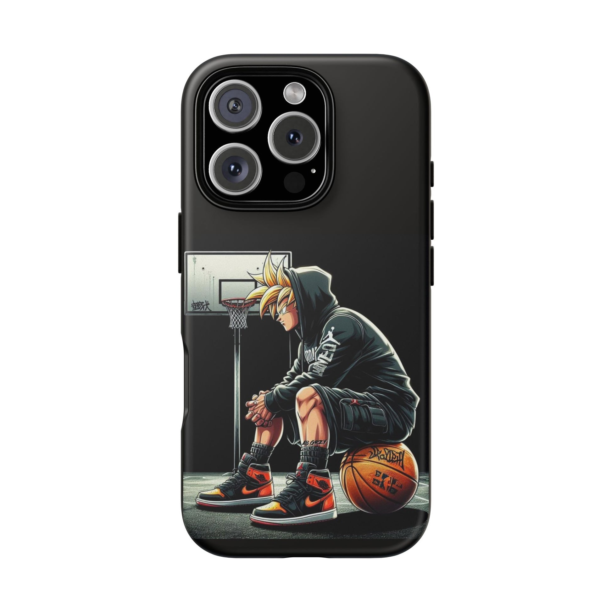 Son Goku Basketball Tough Cases for iPhones, Samsung, and Pixel