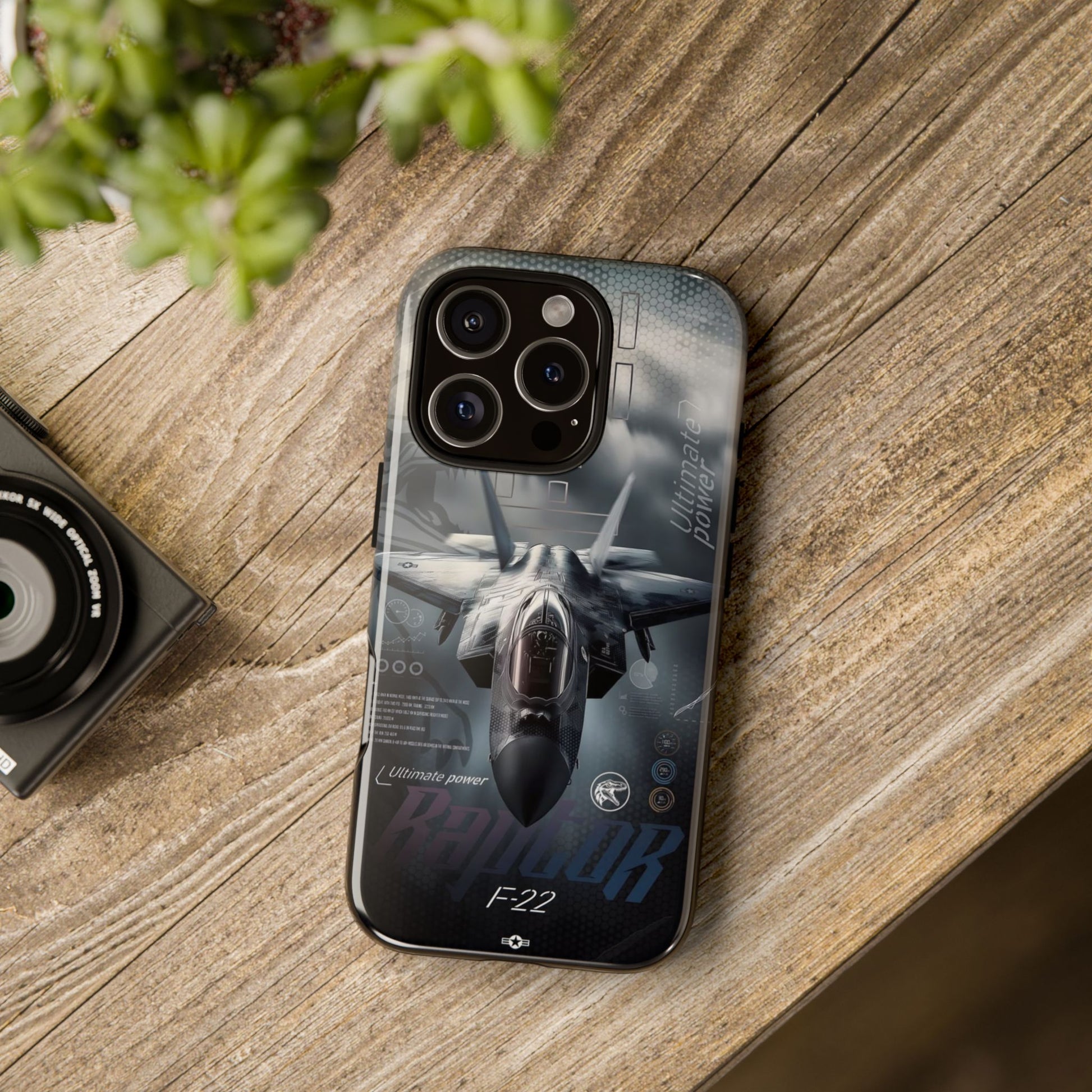 F-22 Raptor Fighter Jet Tough Cases for iPhones, Samsung, and Pixel