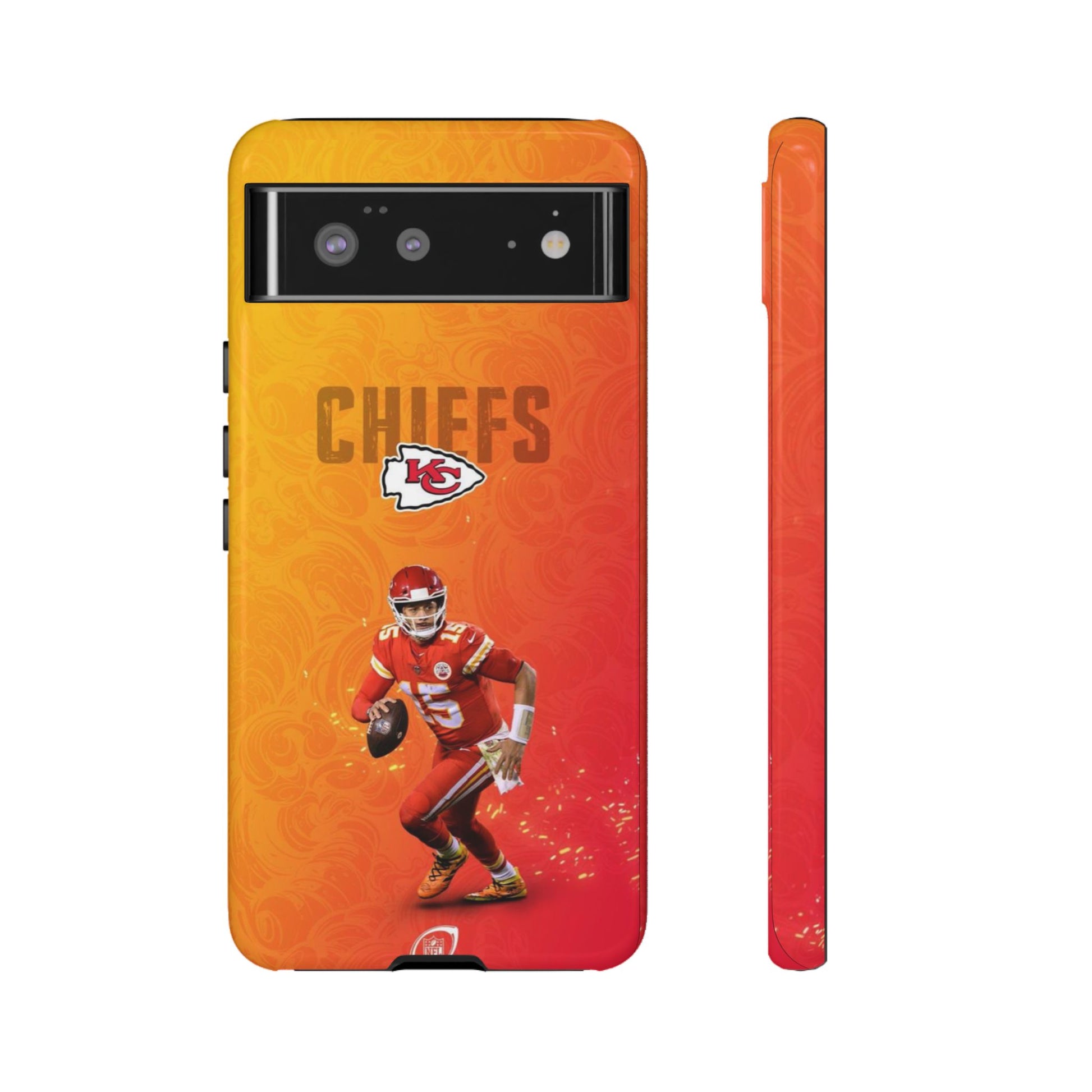 Kansas City Chiefs Patrick Mahomes Football Tough Cases for iPhones, Samsung, and Pixel