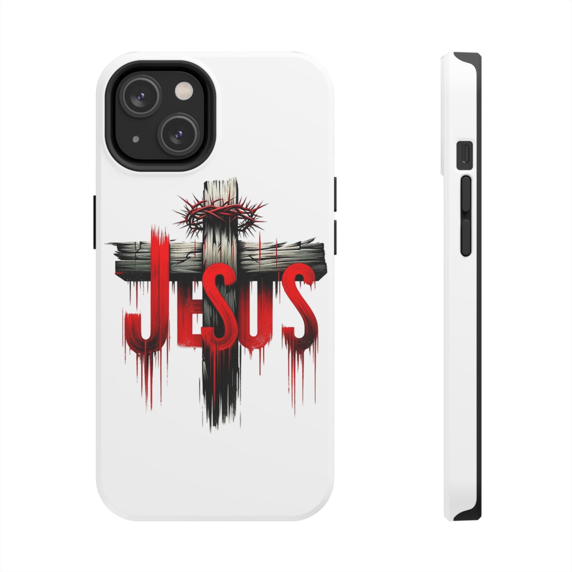 Jesus Cross and Crown Christian Theme Phone Cases for iPhones & Samsung Phones