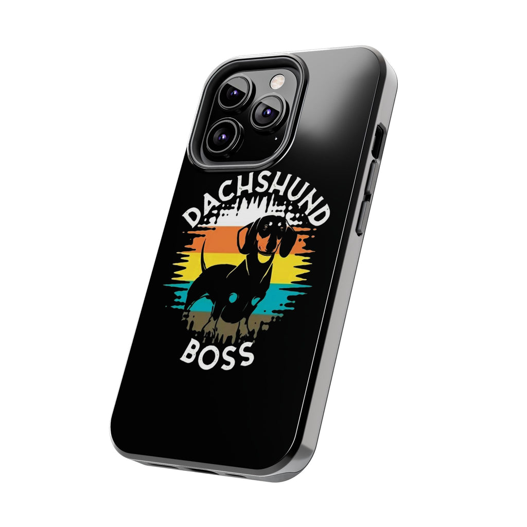 Dachshund Boss Theme Phone Cases for iPhones & Samsung Phones