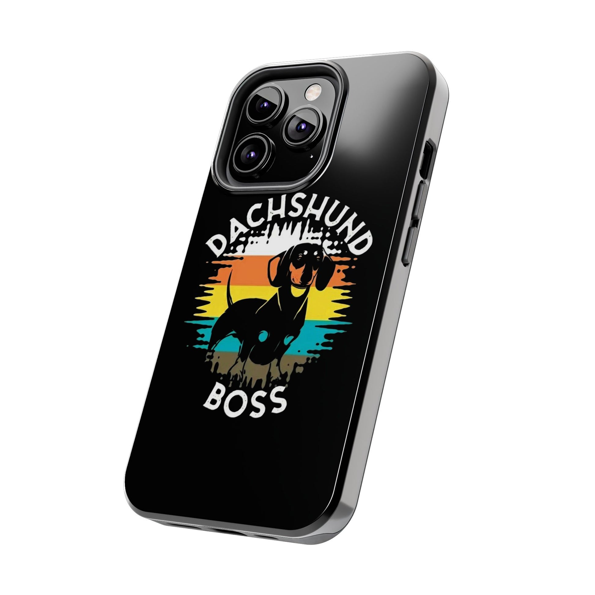 Dachshund Boss Theme Phone Cases for iPhones & Samsung Phones