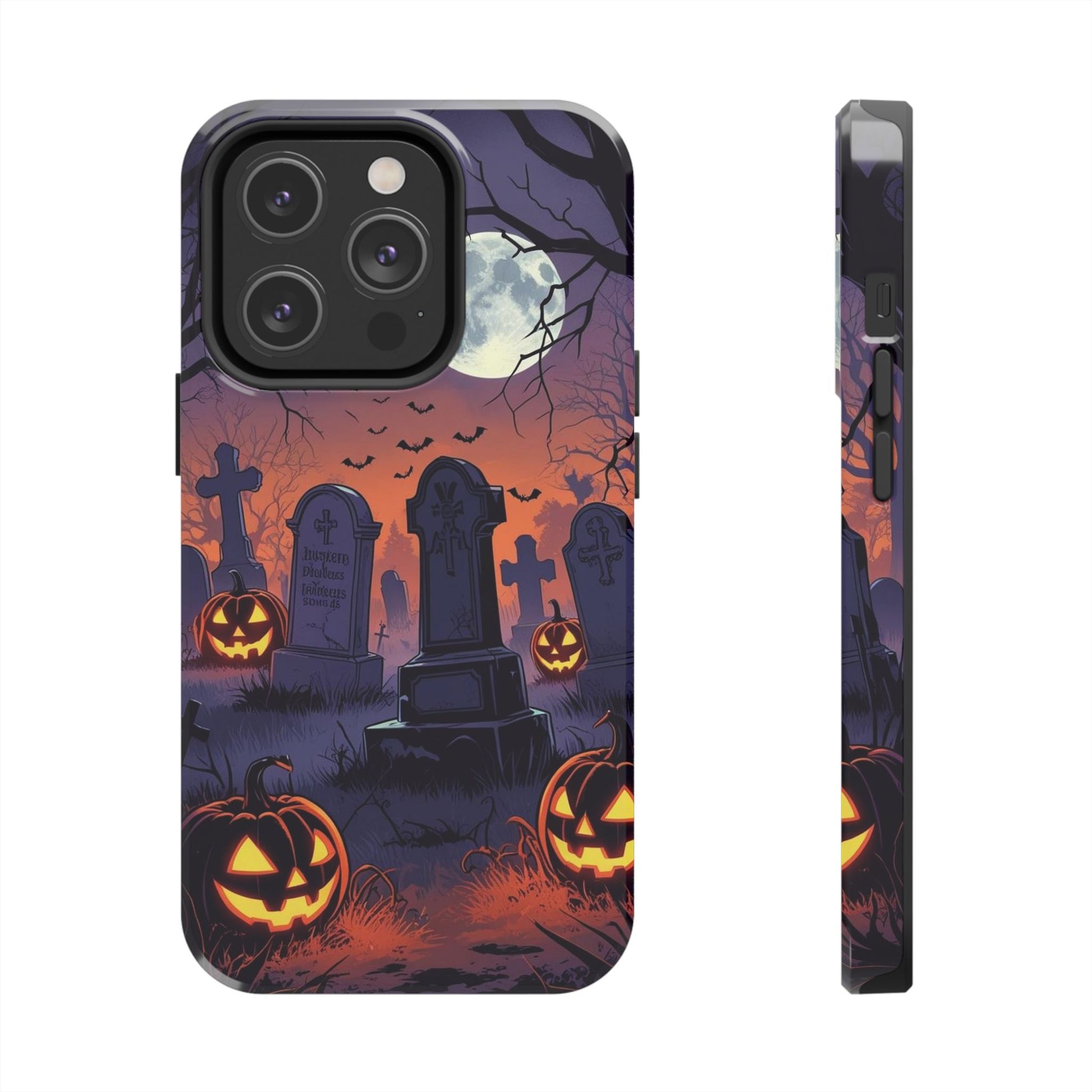 Graveyard Halloween Theme Phone Cases for iPhones & Samsung Phones