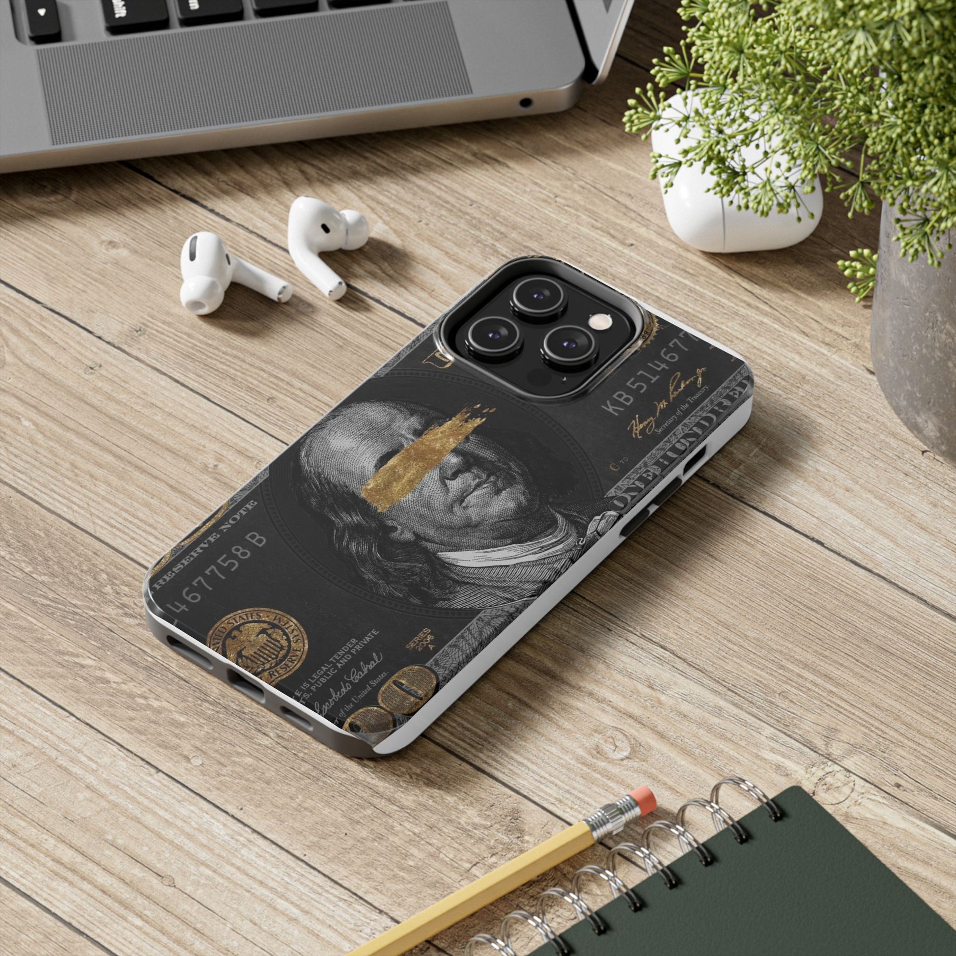 Hundred Dollar Bill Phone Cases for Iphones & Samsung Durable