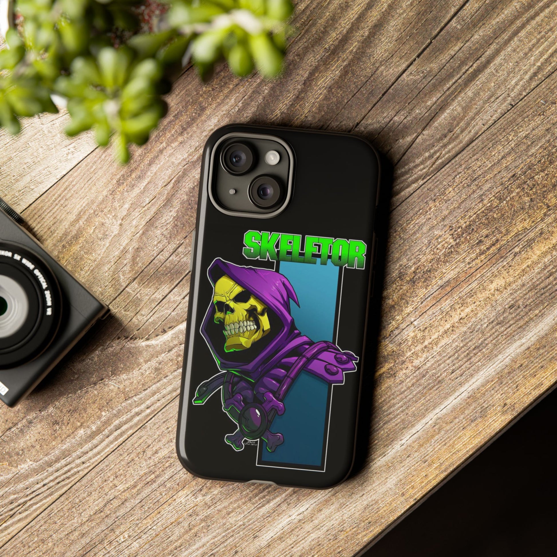 Skeletor Tough Cases for iPhones, Samsung, and Pixel