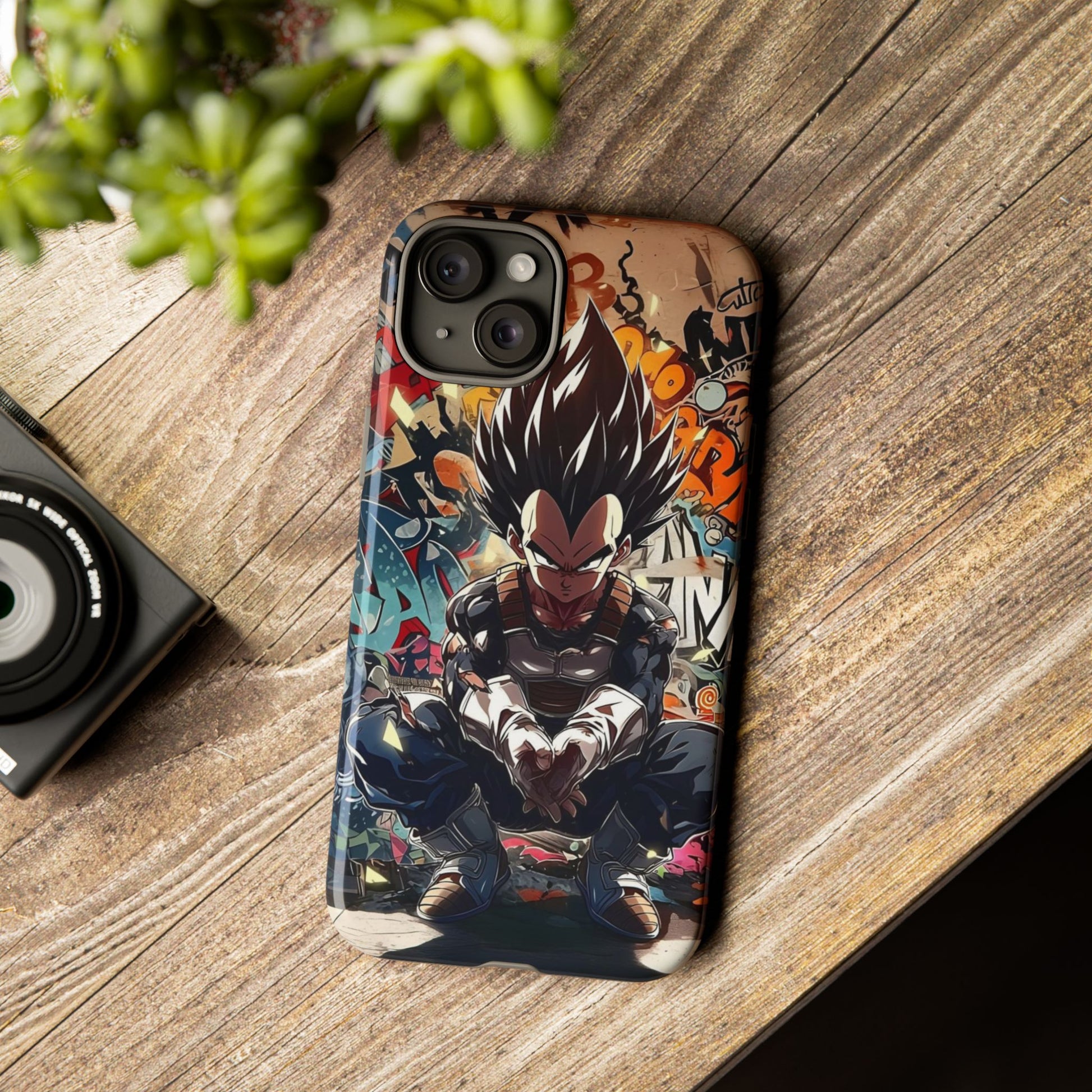 Anime Vegeta Dragon ball Z Tough Cases for iPhones, Samsung, and Pixel