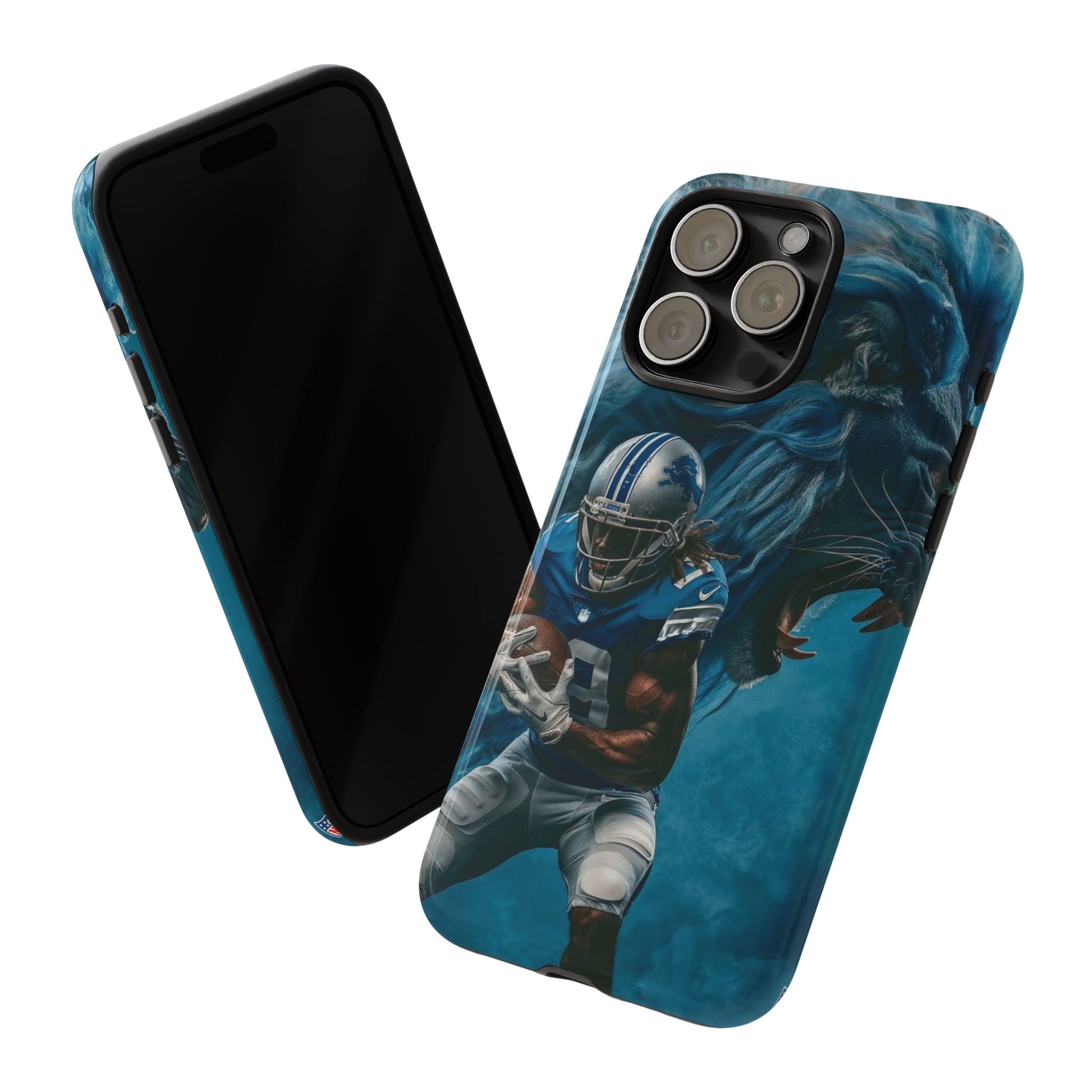 Detroit Lions Player Football Phone Case, Tough Cases for iPhones, Samsung, and Pixel