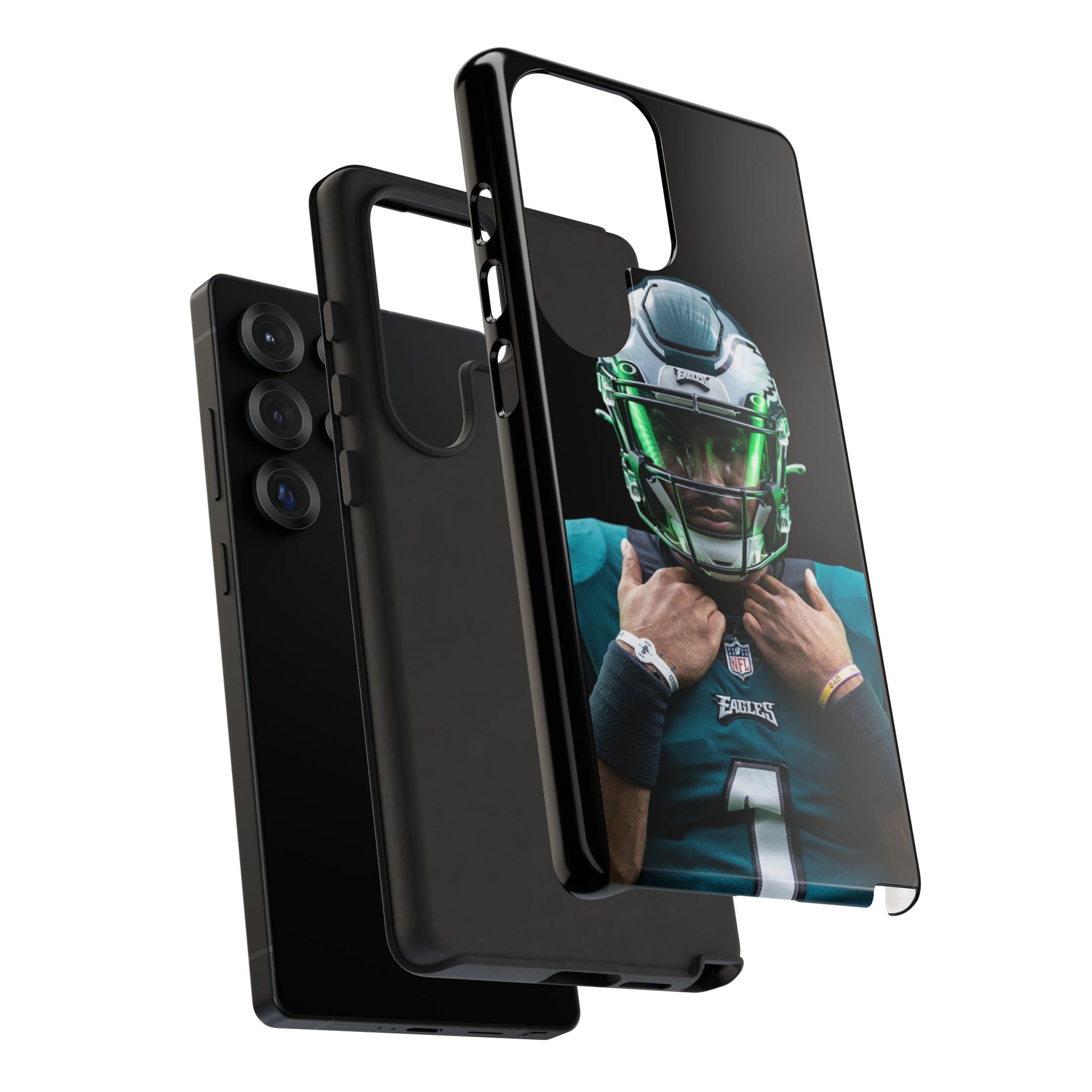 Eagles Football Jalen Hurts Tough Cases for iPhones, Samsung, and Pixel