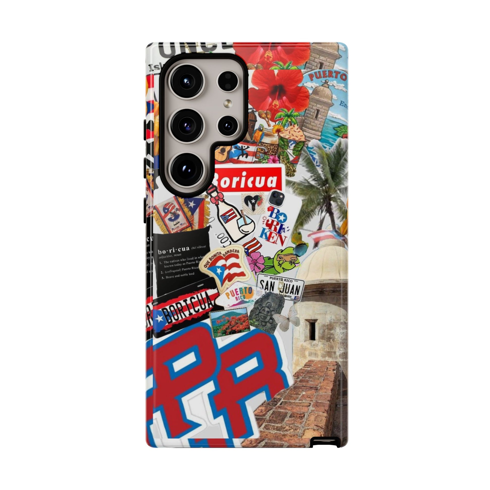 Puerto Rico Boricua Art Tough Cases for iPhones, Samsung, and Pixel