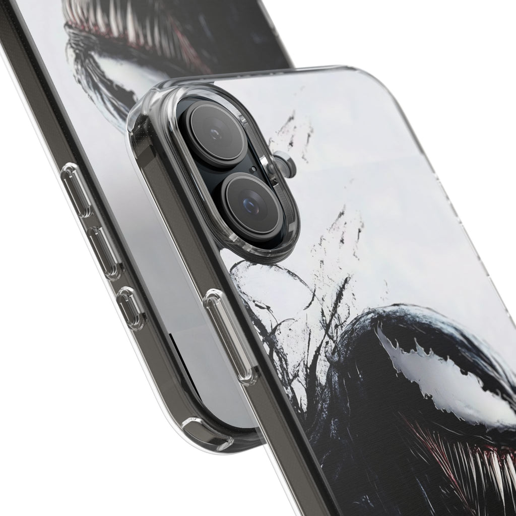 Phone Case, Venom Villain Comic Book Themed Clear Case for Select Phones,