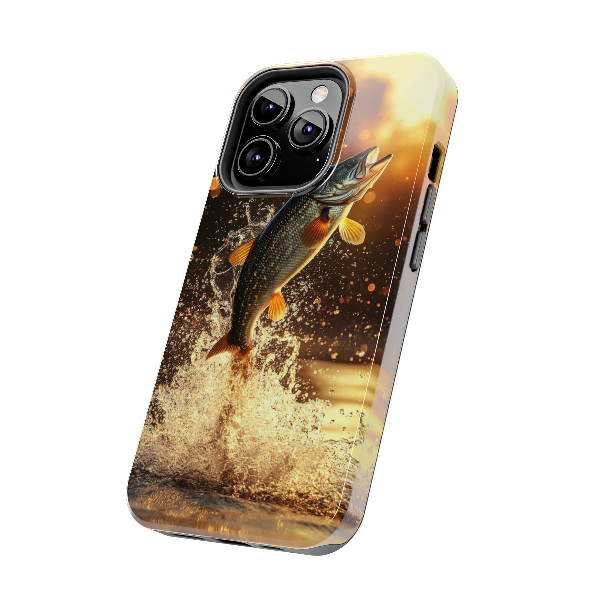 Jumping Bass Fish Theme Phone Cases for iPhones & Samsung Phones