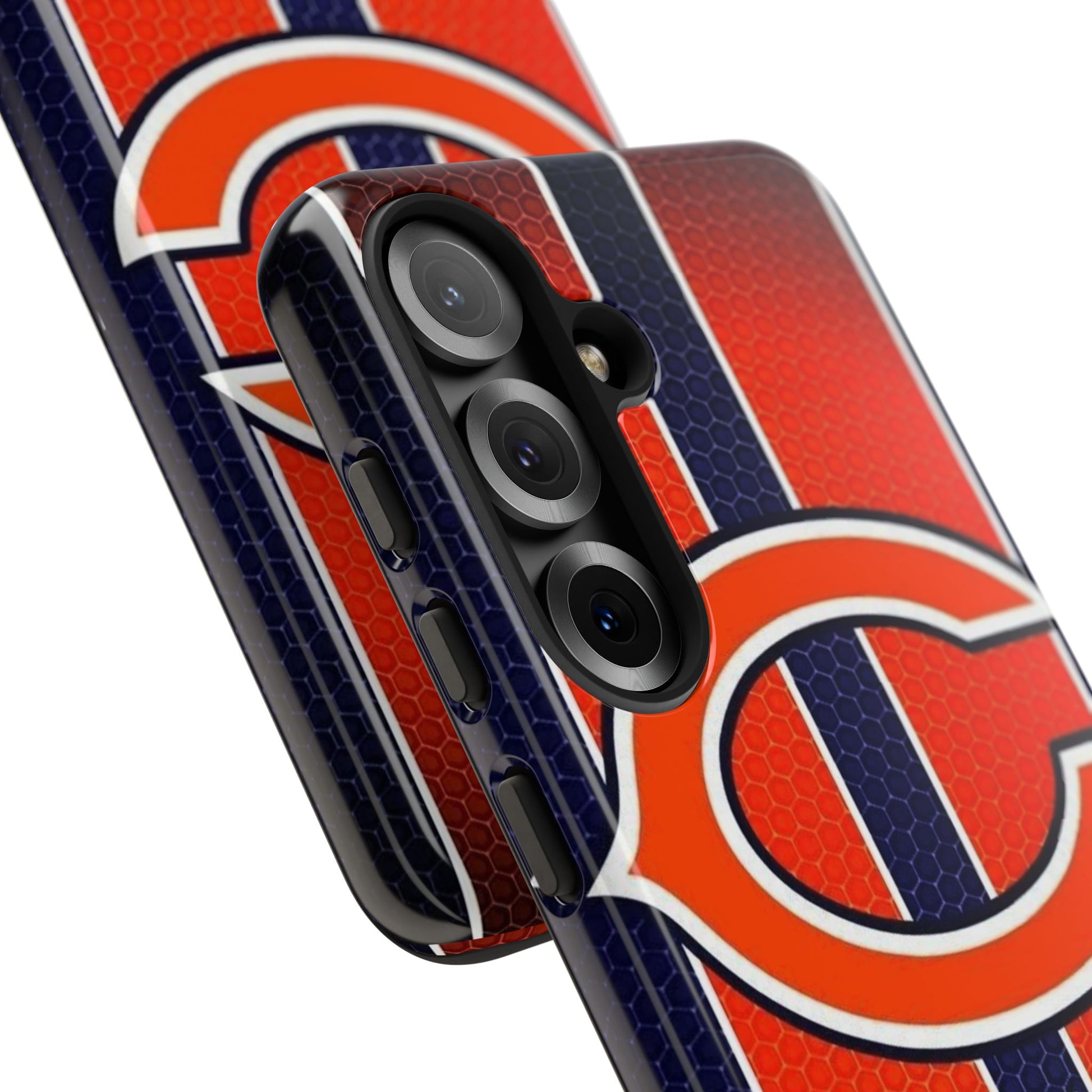 Chicago Bears Stripes Football Phone Case, Tough Cases for iPhones, Samsung, and Pixel