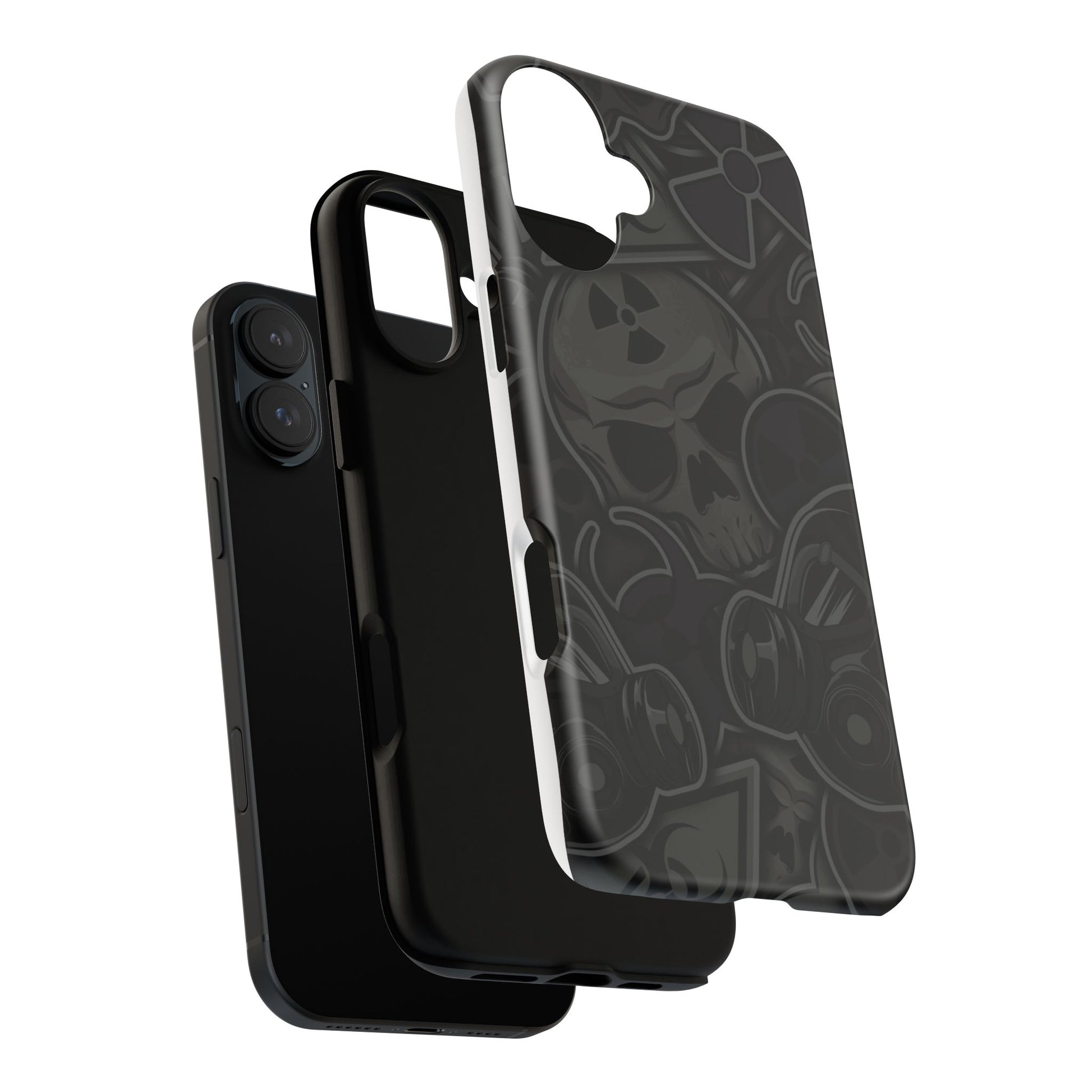 Tough Cases Phone Case, Edgy Skull Design Phone Cover, Gothic Cell Phone Shell