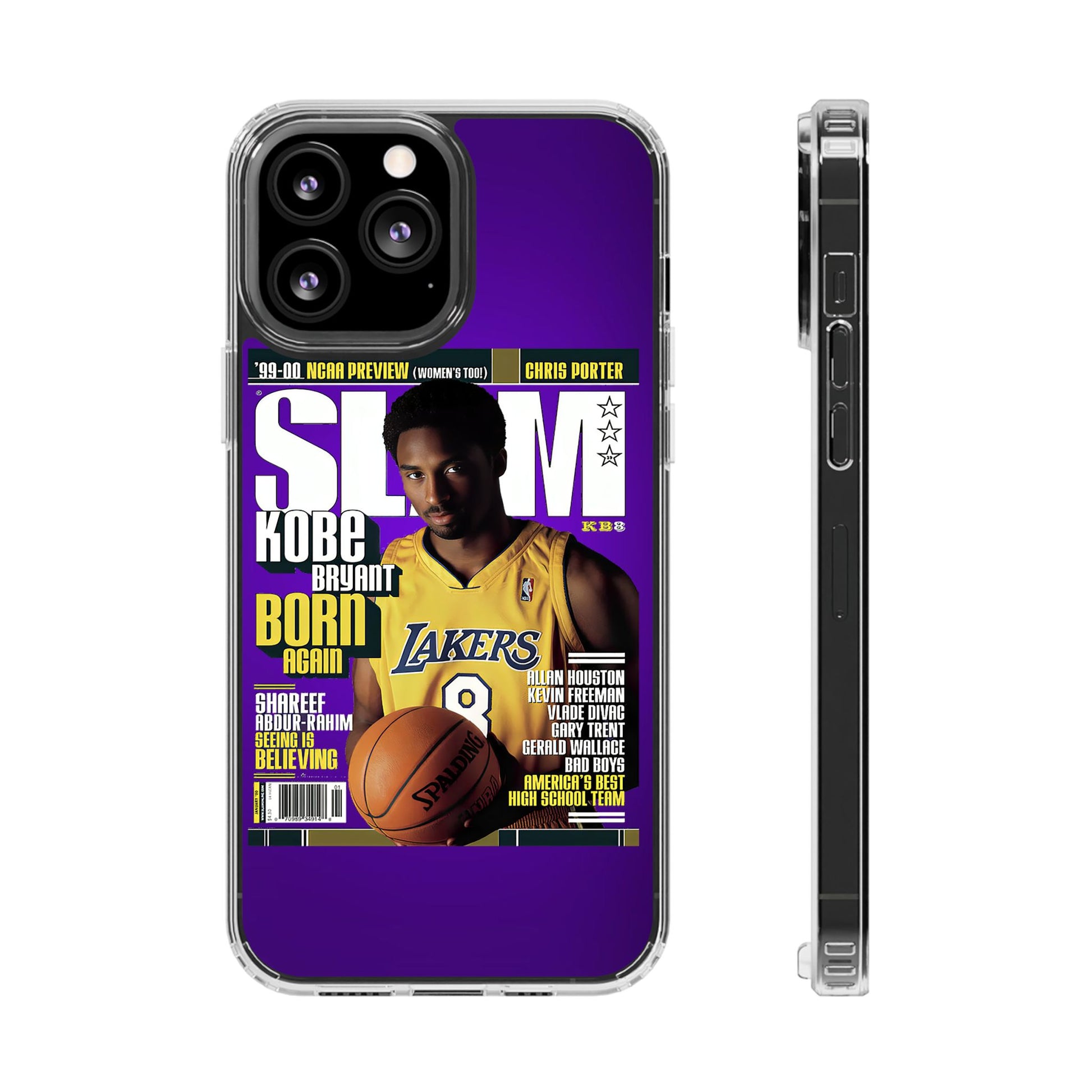 SLAM Cover Kobe Basketball Inspired design Clear Phone Cases