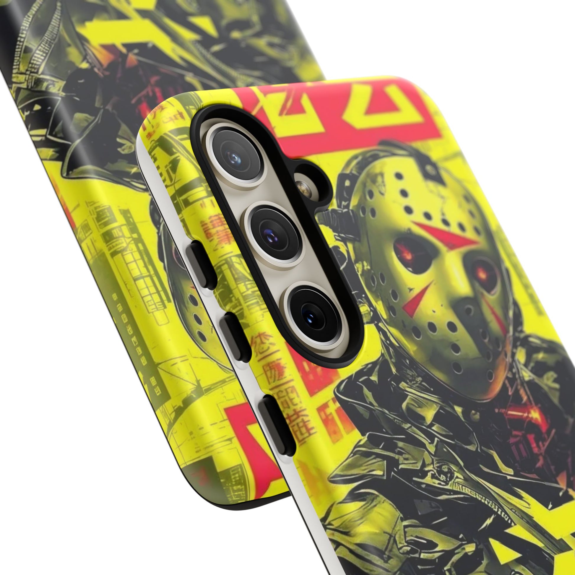 Cyberpunk X Jason Voorhees Tough Cases for iPhones, Samsung, and Pixel