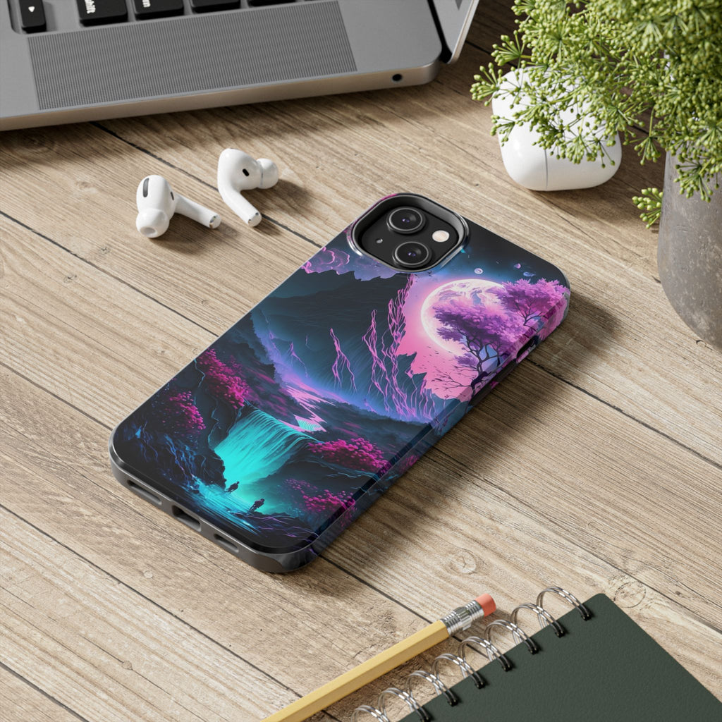 Cherry Blossoms in Japan Themed Tough Phone Cases for Iphones & Samsung Phones