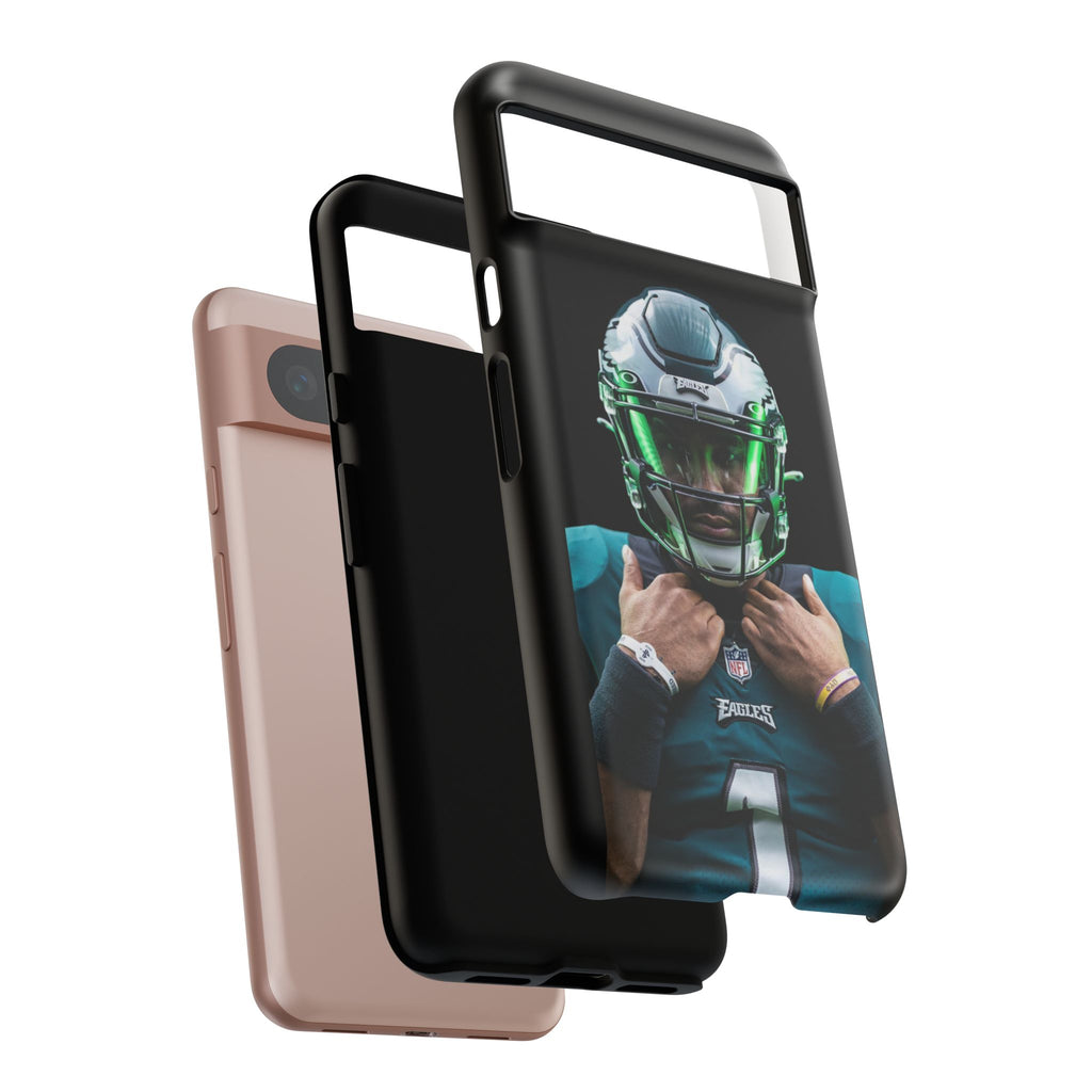 Eagles Football Jalen Hurts Tough Cases for iPhones, Samsung, and Pixel