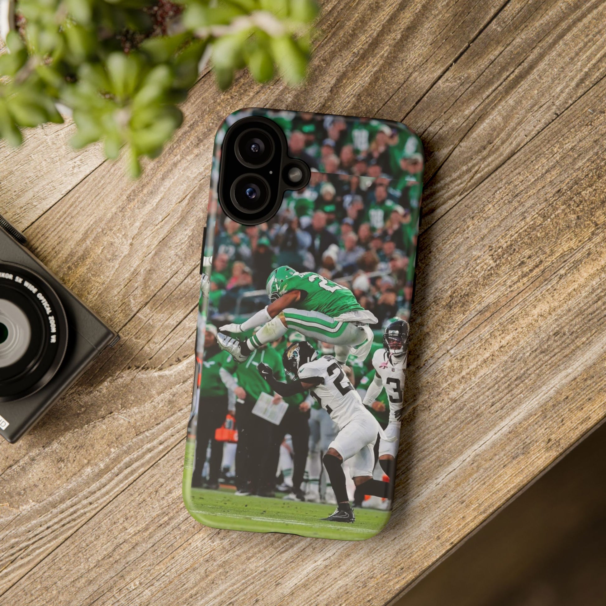 Saquon Barkley The Huddle Eagles Football Tough Cases for iPhones, Samsung, and Pixel